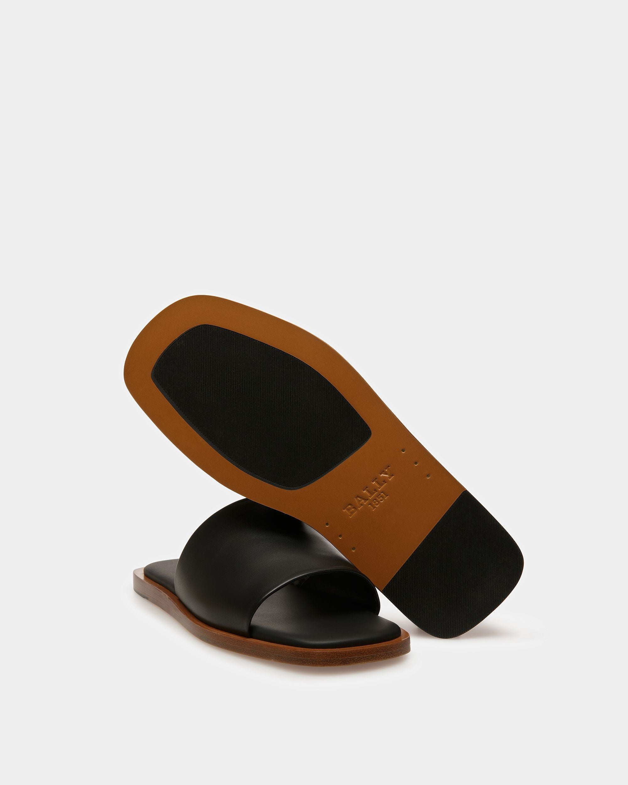 Bally Global - Sabian Leather Sandals In Black - Black