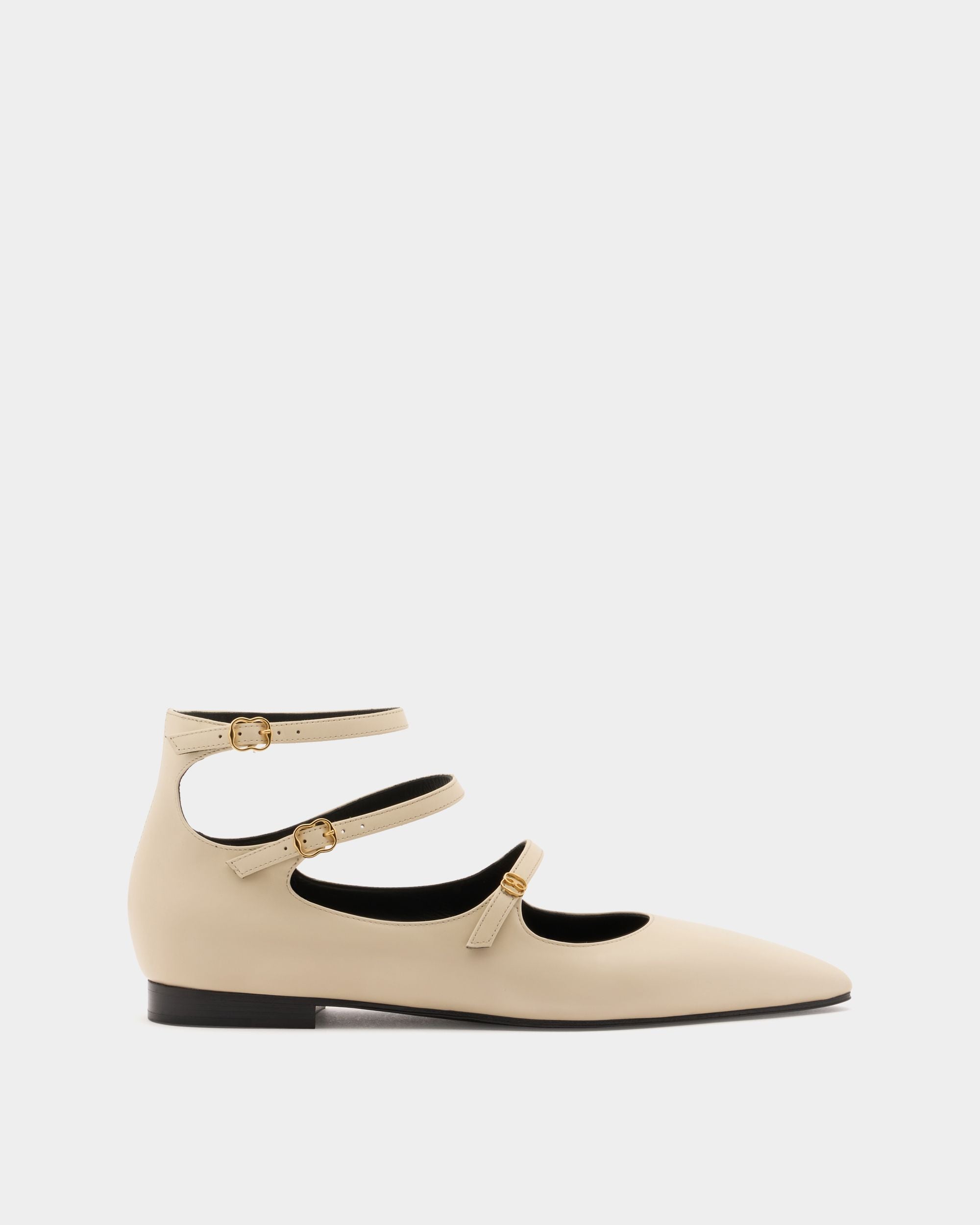 Bally Global - Marilou Flat Pumps In White Leather - White