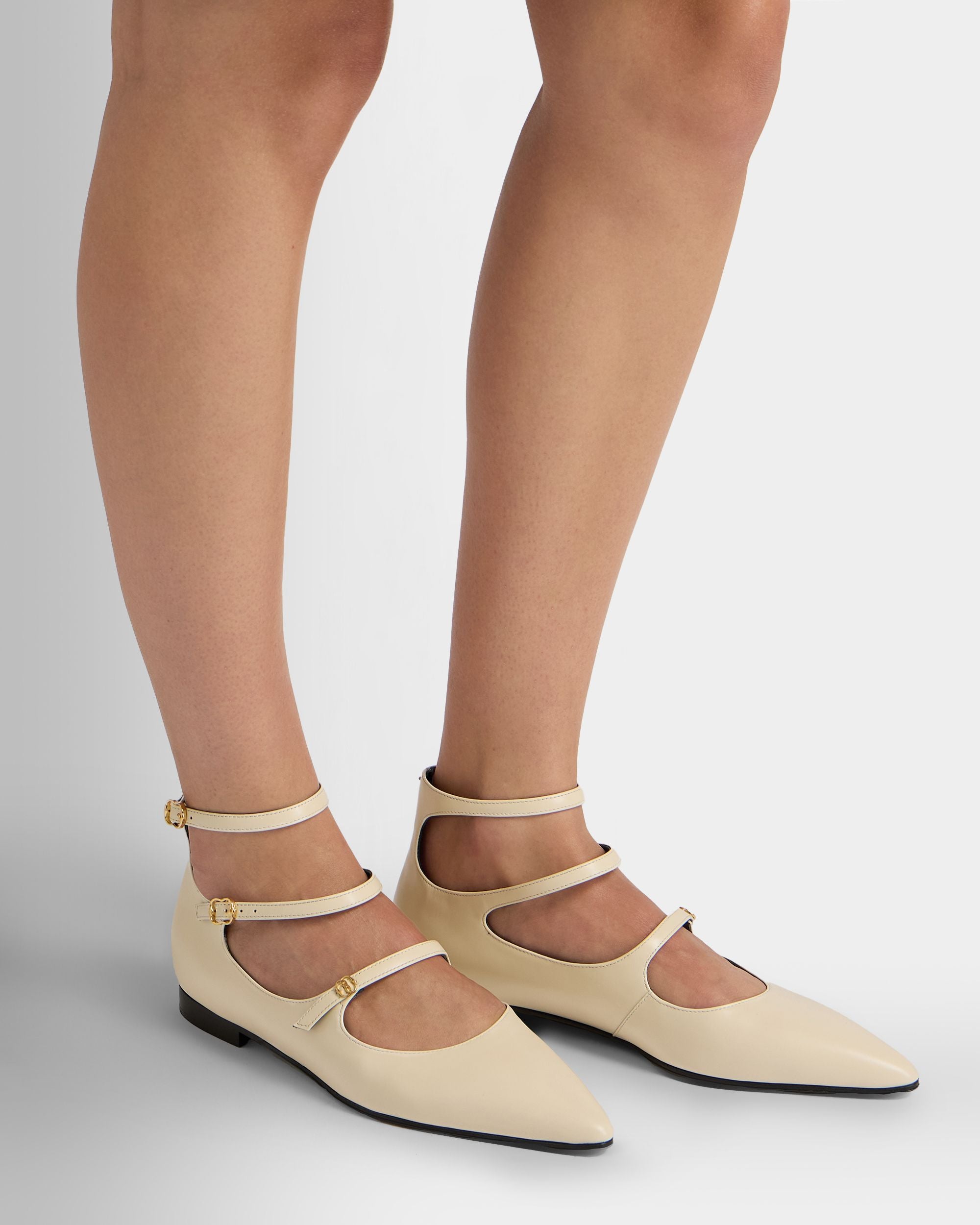 Bally Global - Marilou Flat Pumps In White Leather - White