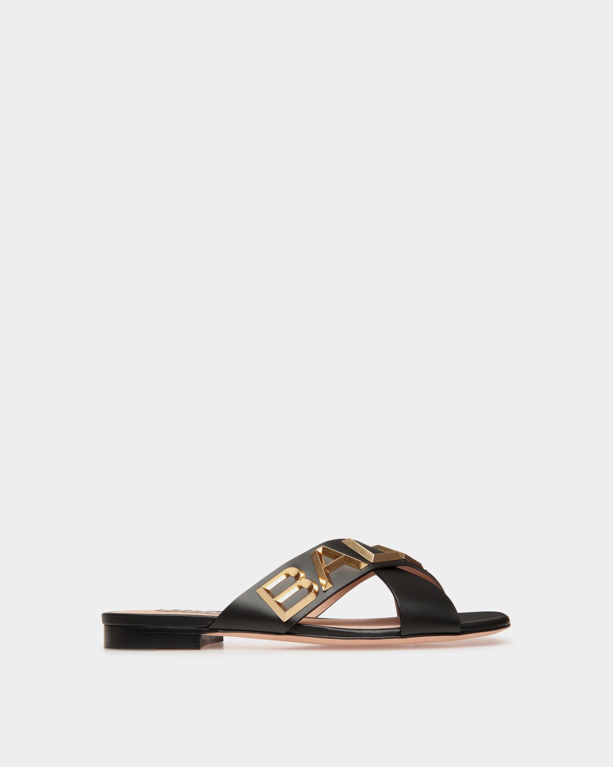 Bally Global - Bally Spell Flat Slide in Leather - Negro