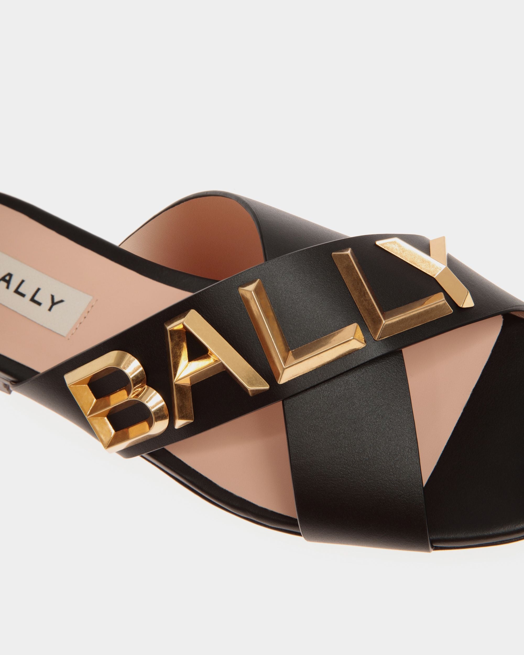 Bally Global - Bally Spell Flat Slide in Leather - Negro