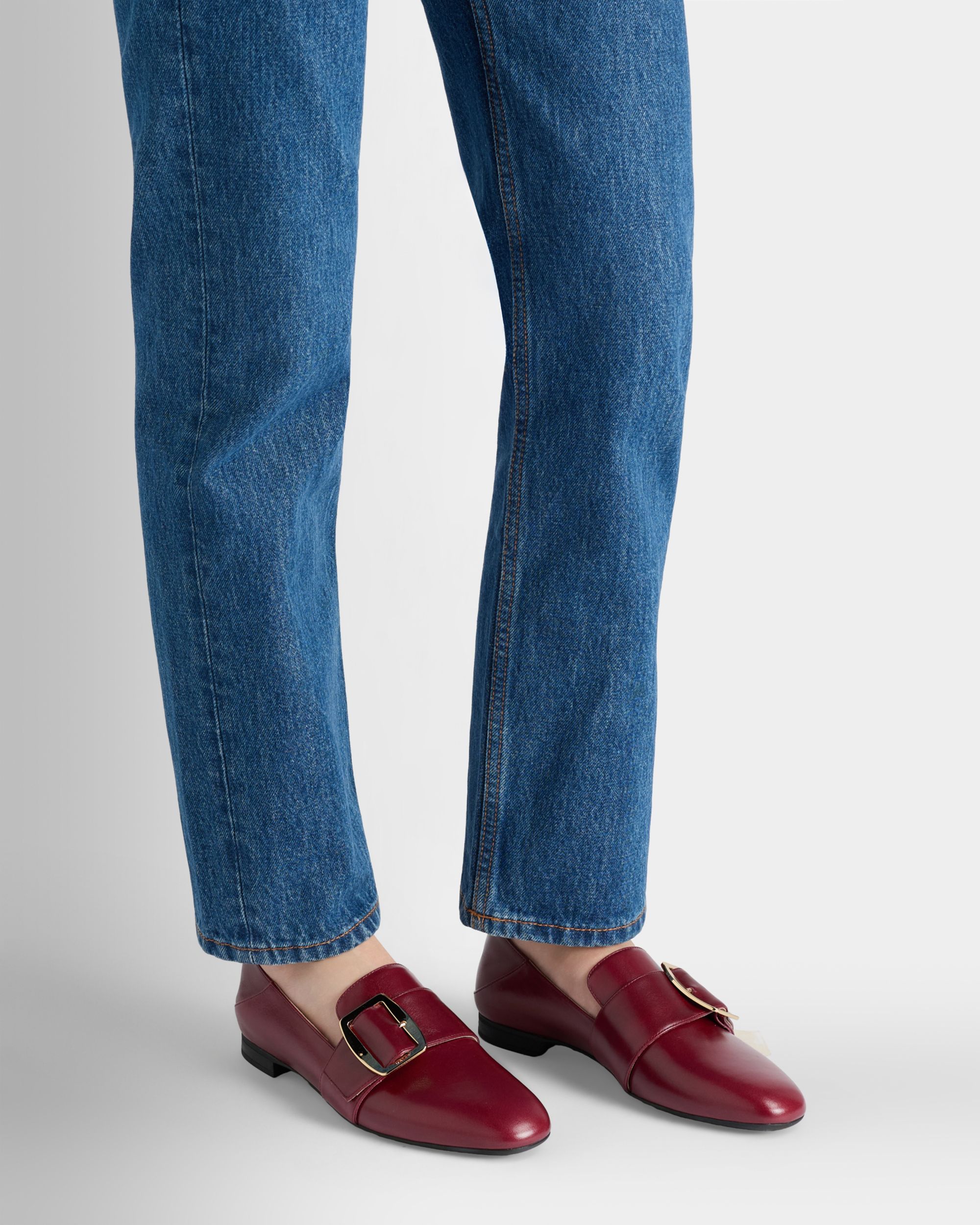 Bally Global - Bally Boucle Slipper in Andorra Leather - Burgundy