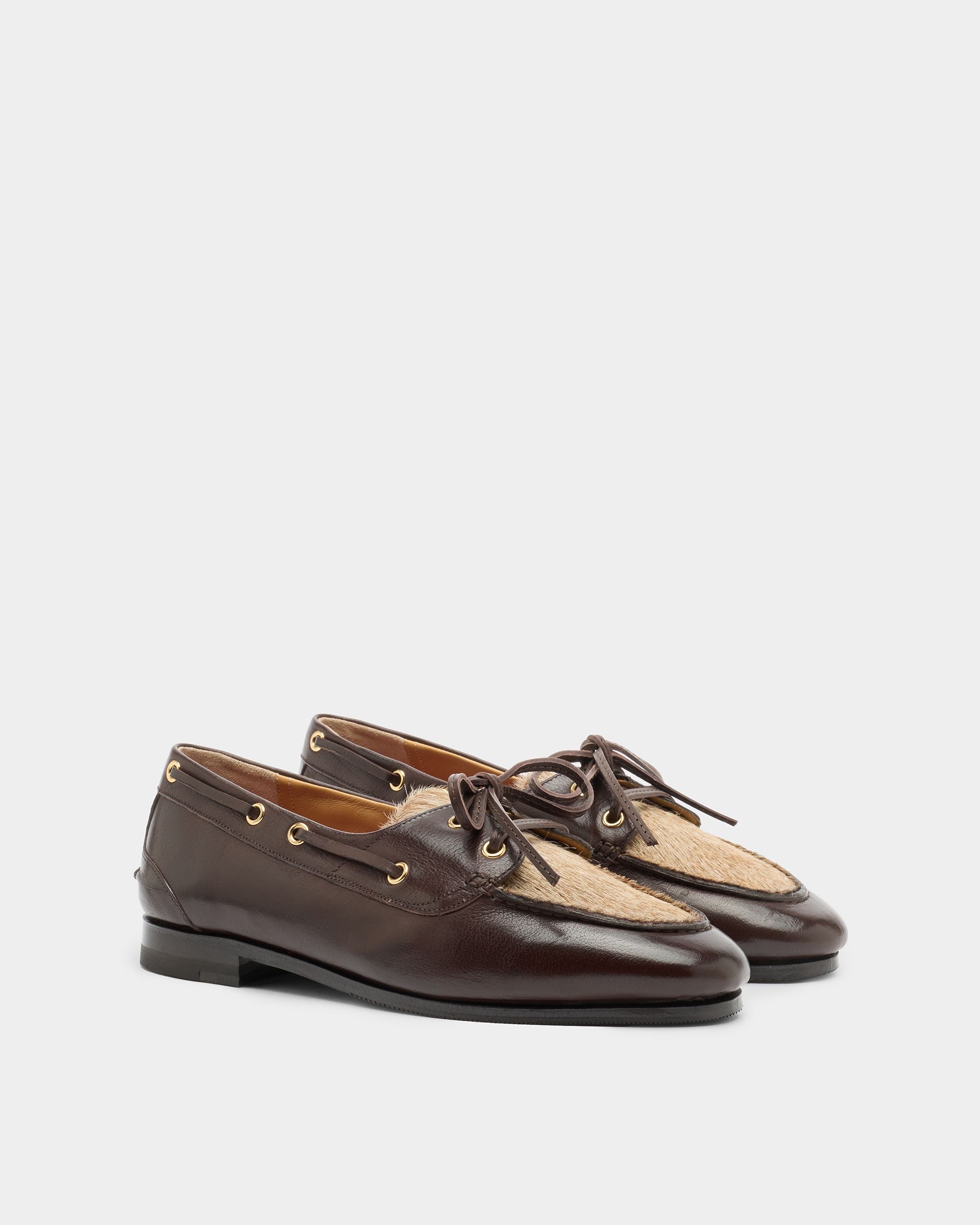 Bally Global - Derby de la Capsule d’hiver en cuir Ebano - Marron