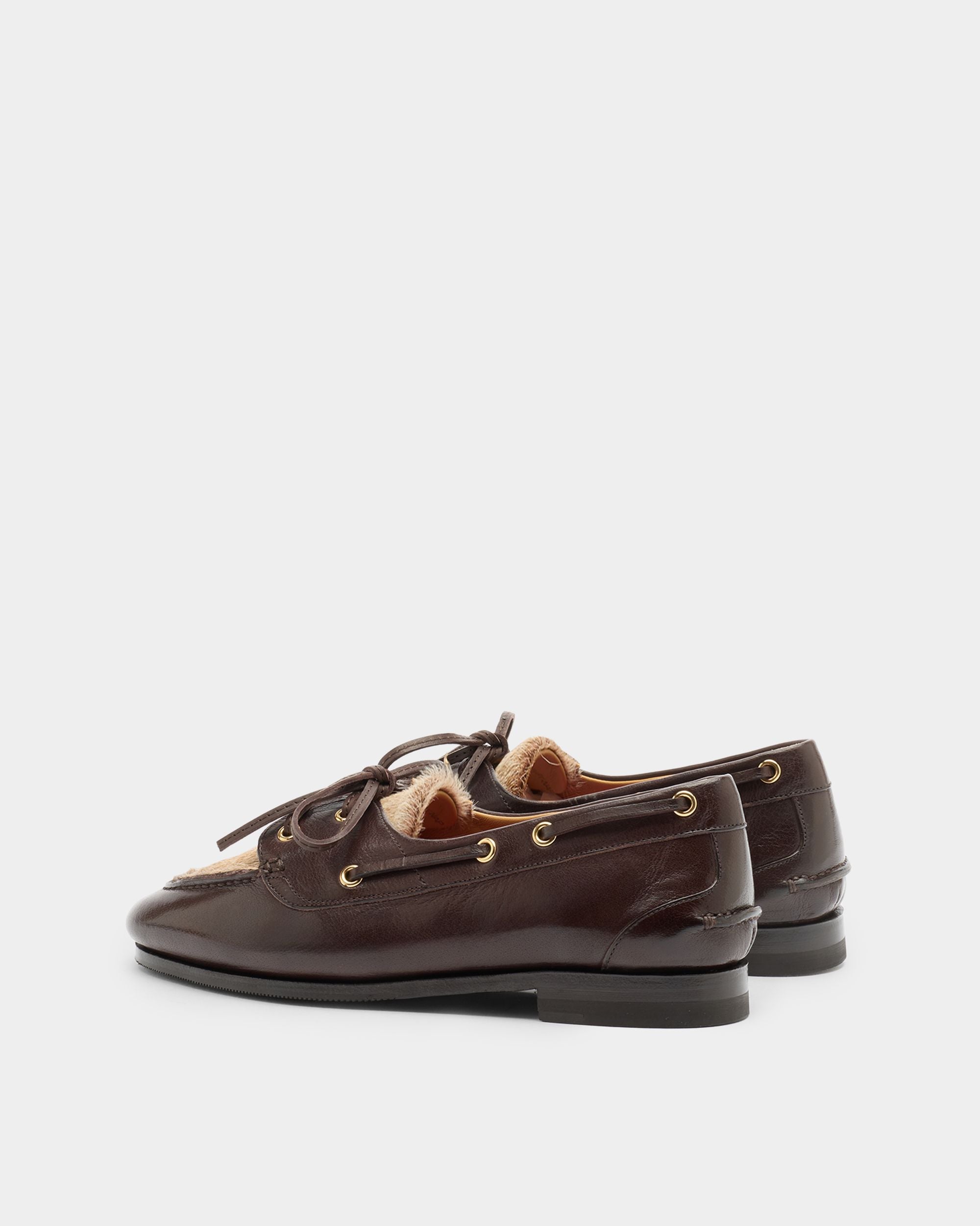 Bally Global - Derby de la Capsule d’hiver en cuir Ebano - Marron