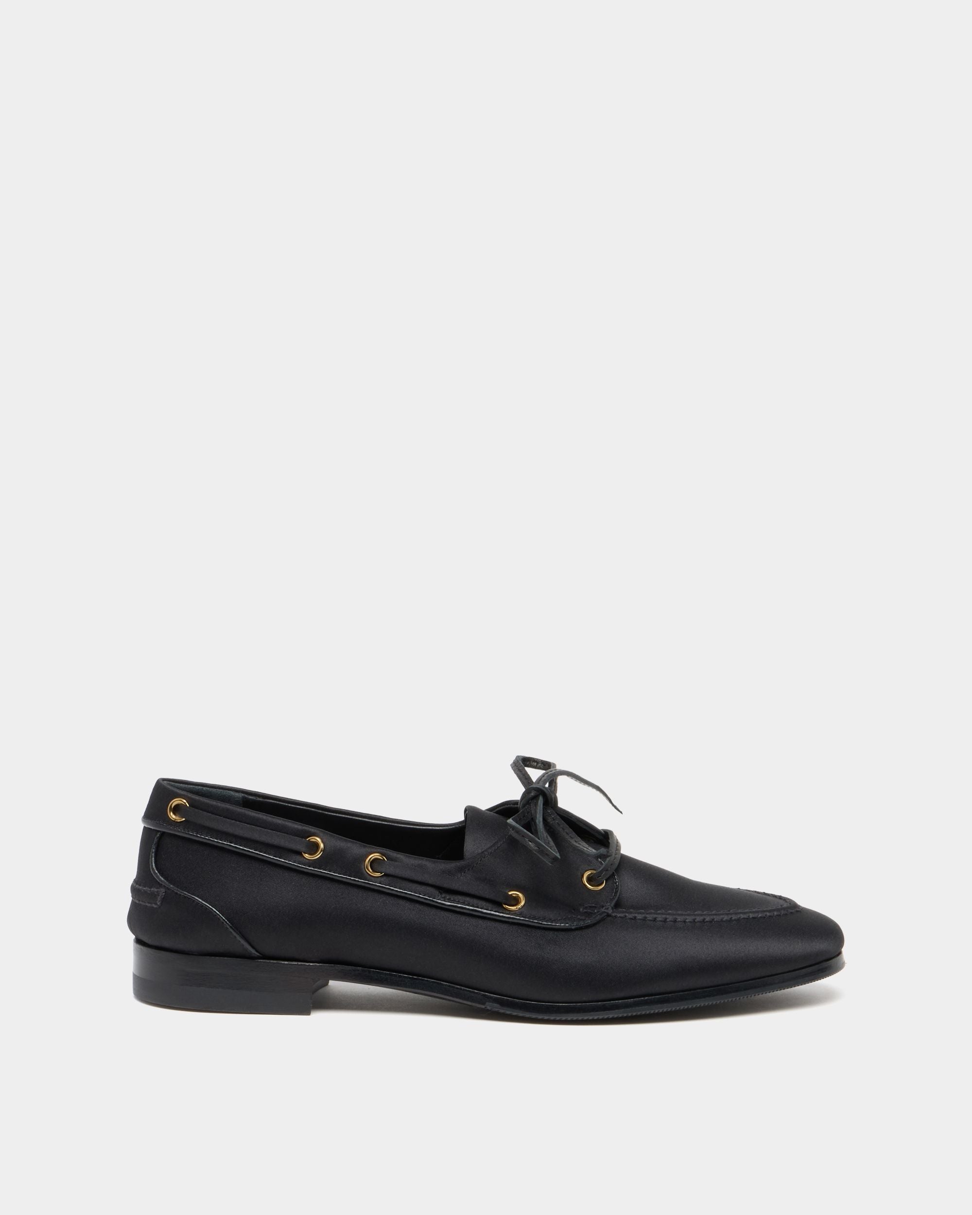 Bally Global - Plume Mokassin aus schwarzem Stoff - Black
