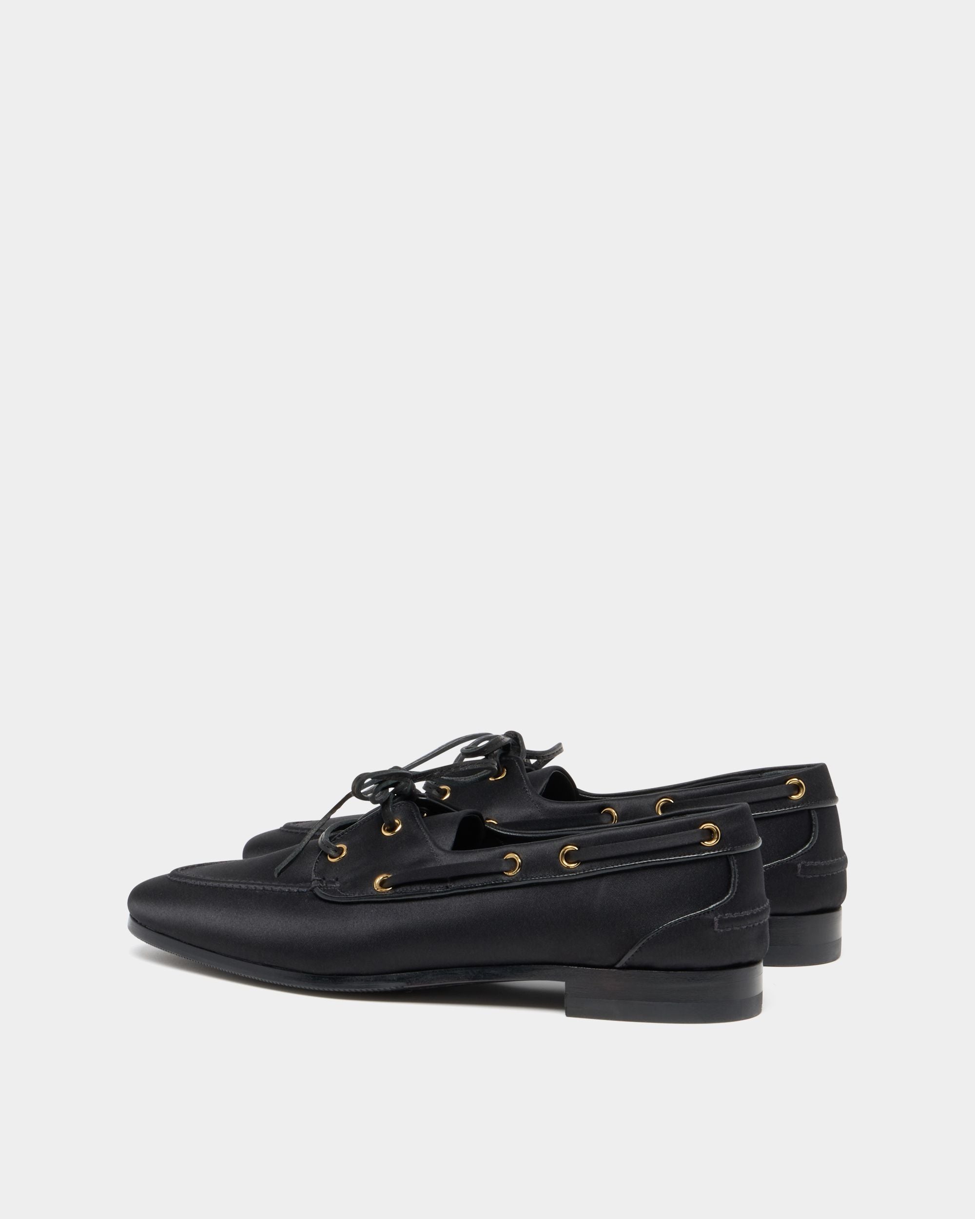 Bally Global - Plume Mokassin aus schwarzem Stoff - Black