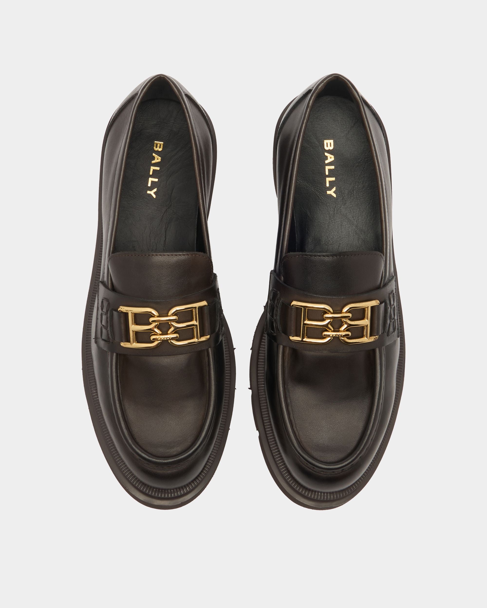 Bally Global - Mocassin Walidy En Cuir Coffee - Marron