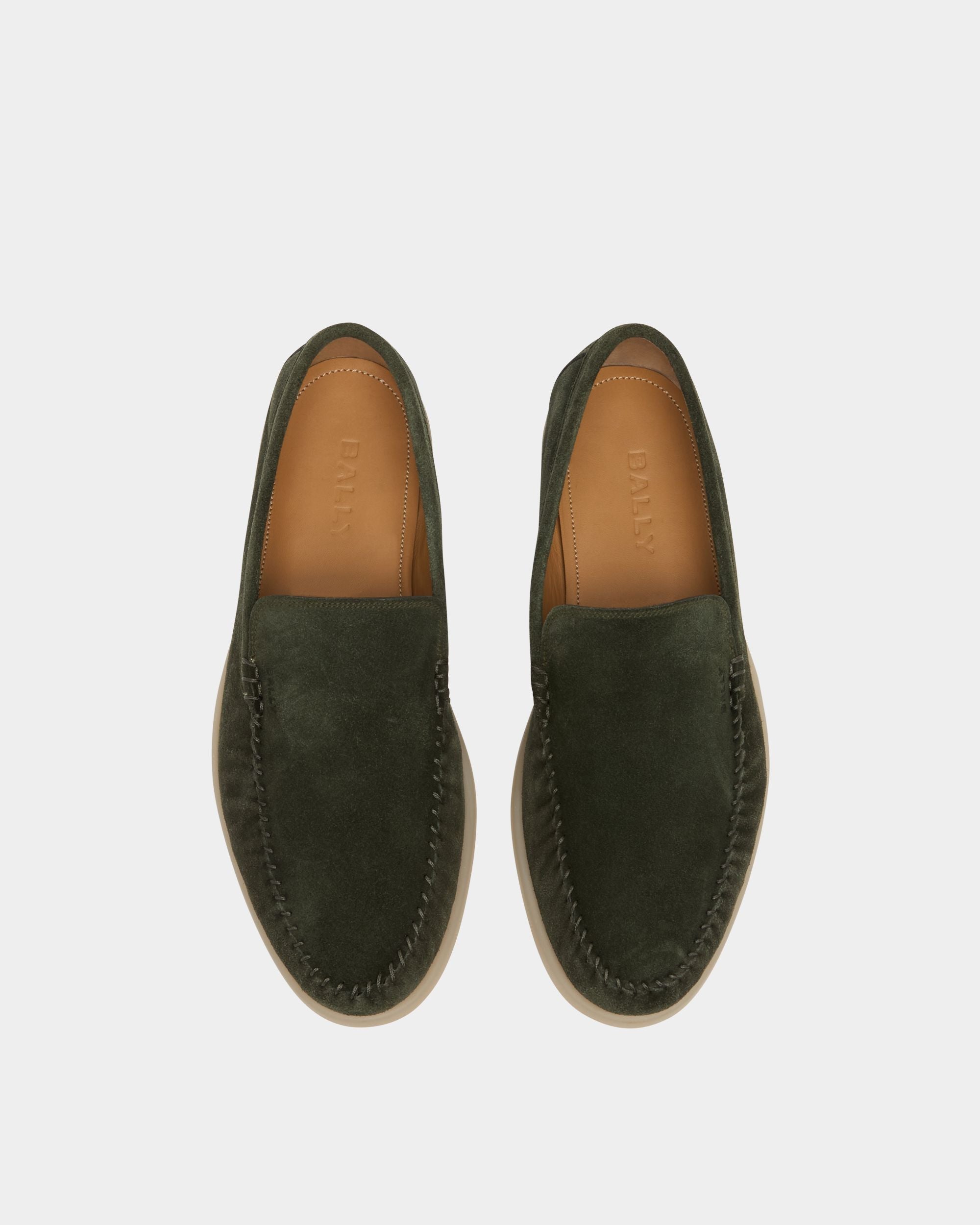 Bally Global - Switz Moc Loafer in Green Suede - Green