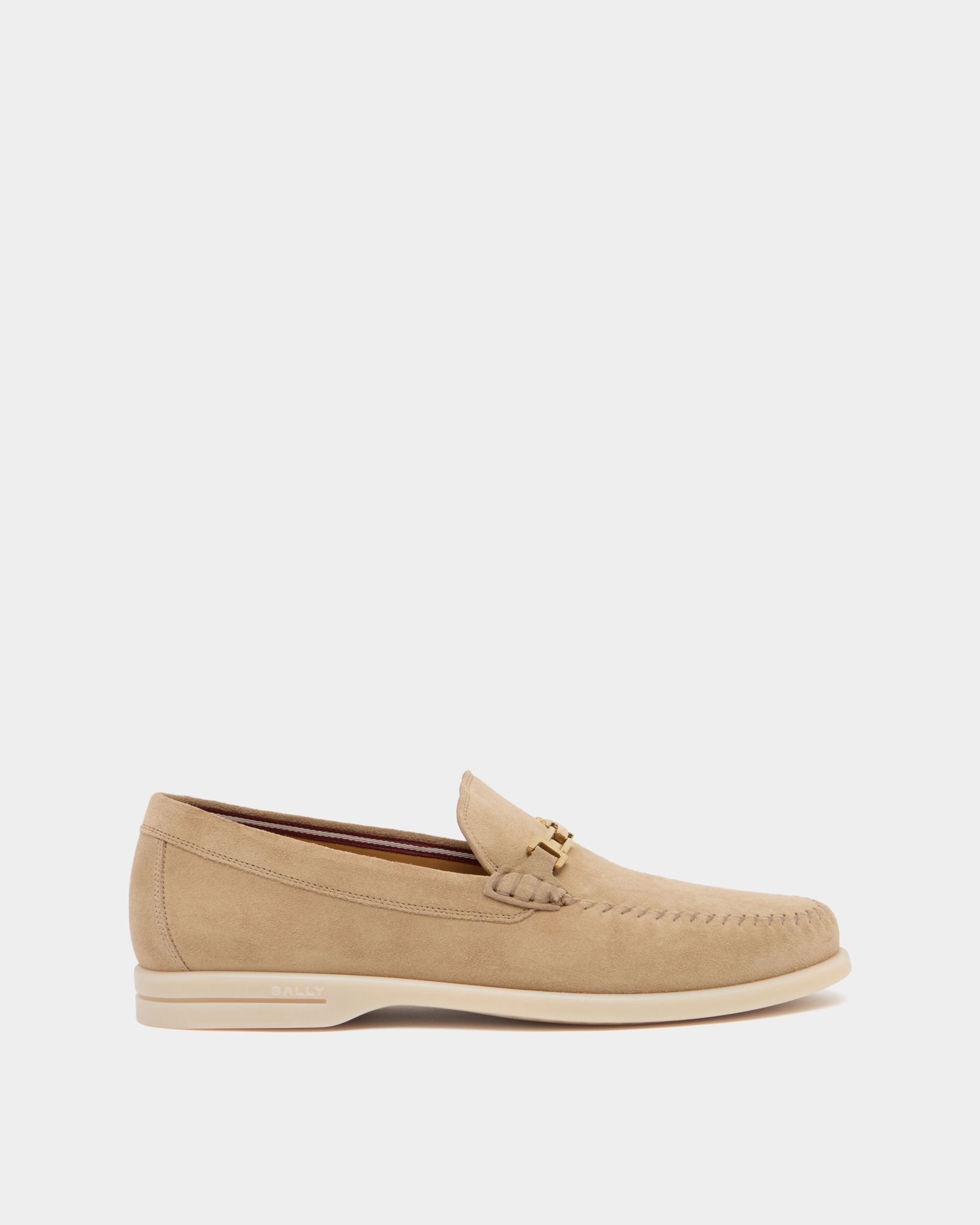 Bally Global - Switz Moc Loafer in Beige Suede - Beige