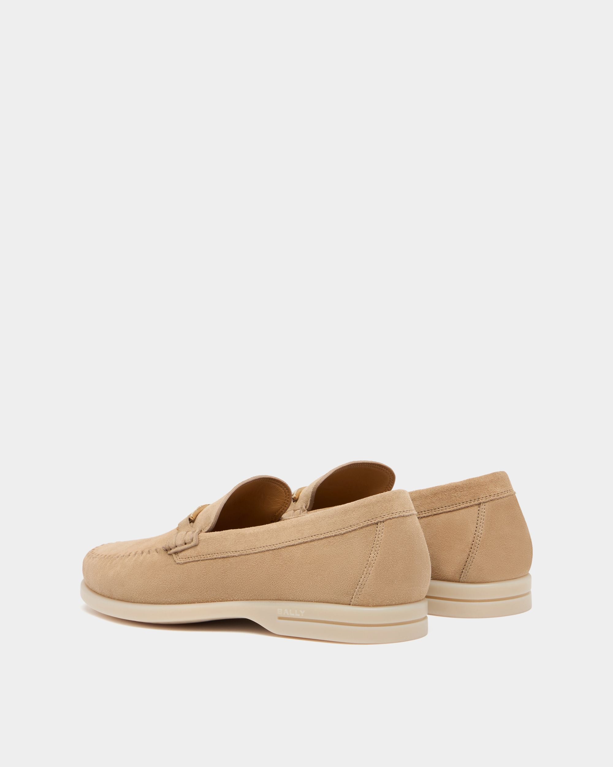 Bally Global - Switz Moc Loafer in Beige Suede - Beige