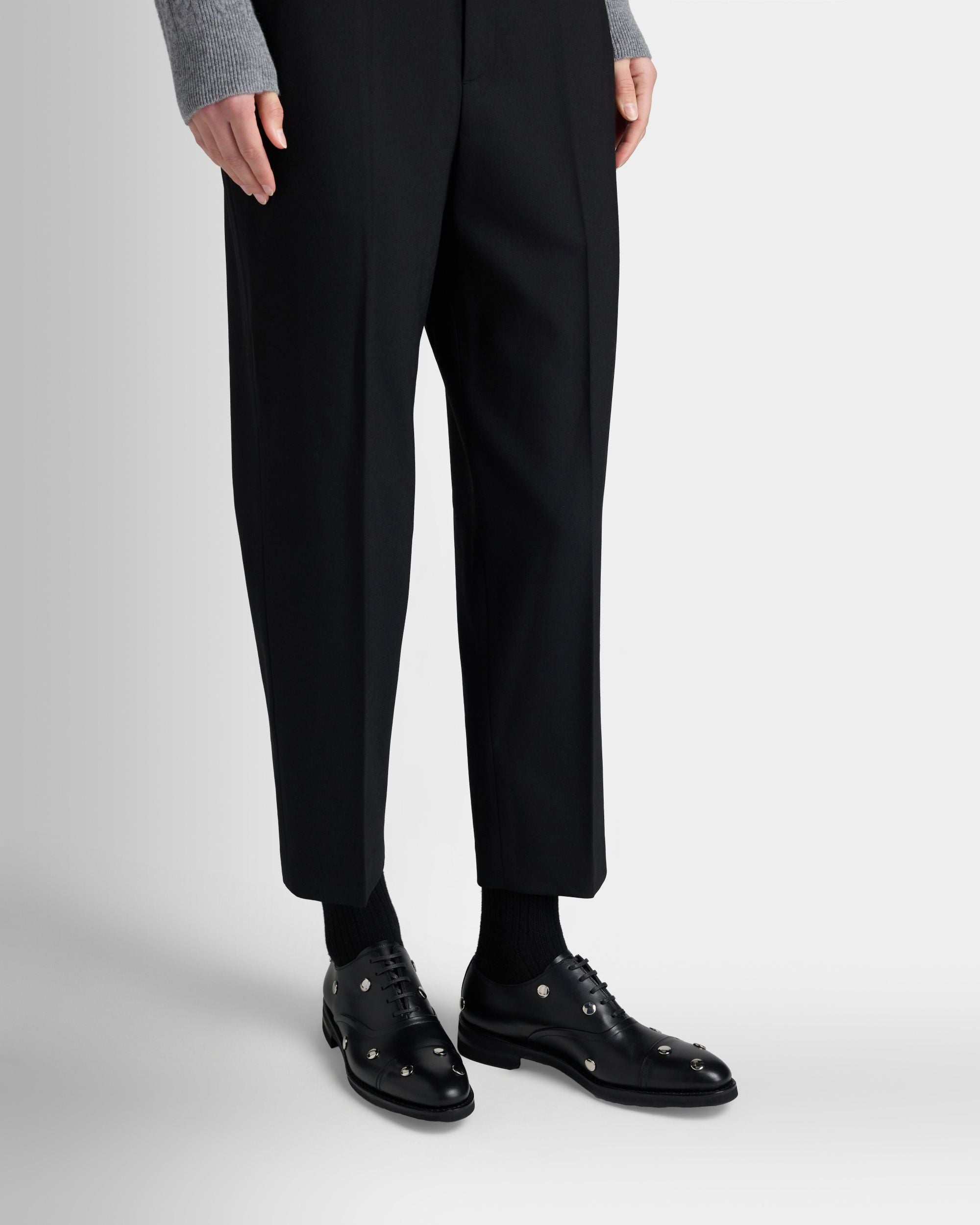 Bally Global - Scribe Un Derby in Black Leather - Black