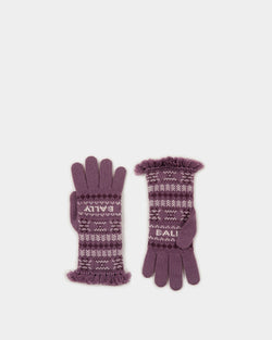 Gloves In Purple Wool