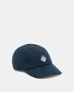 Baseball Hat With a Bally Crest Logo In Navy Blue Cotton