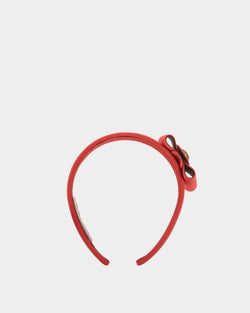 Headband With Bally Bow in Red