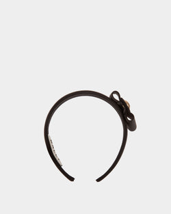 Headband With Bally Bow in Black