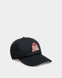 Baseball Hat with Bally Cake in Navy Blue Cotton