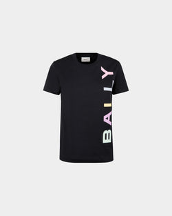 T-Shirt in Dark Blue Cotton