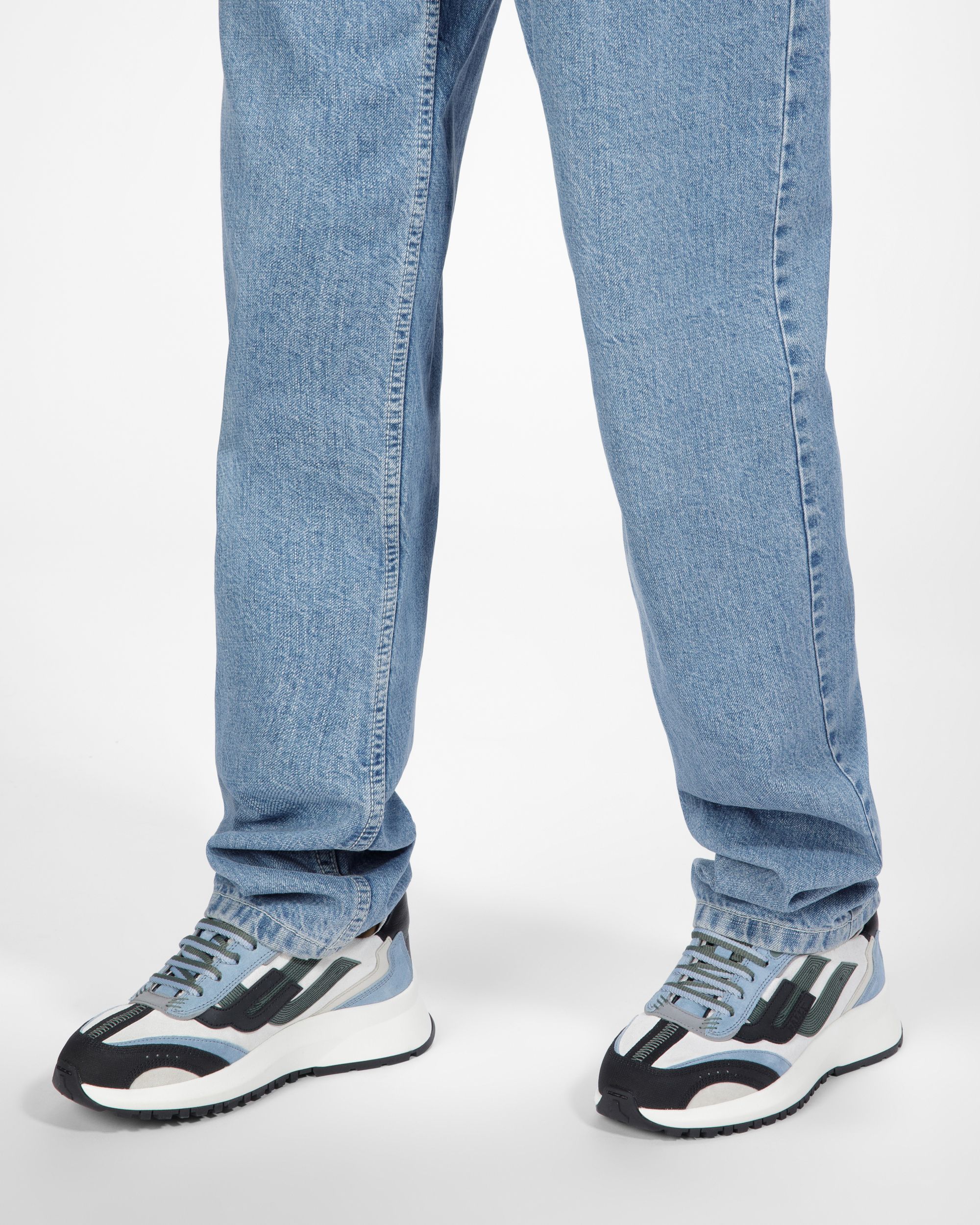 Bally Global - Darky Leather Sneakers In Black - Multicolor