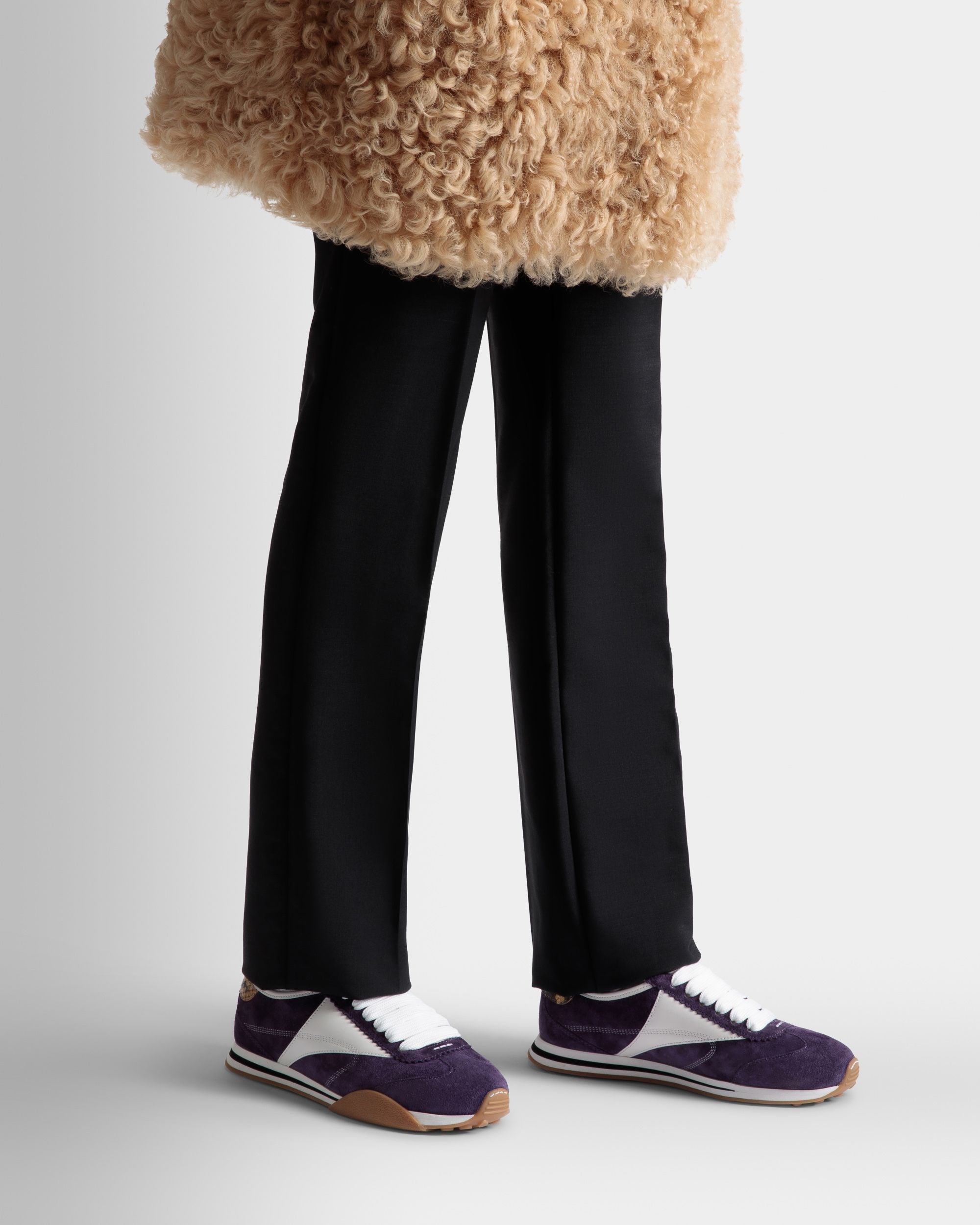 Bally Global - Sussex Sneakers In Orchid And White Leather - Púrpura