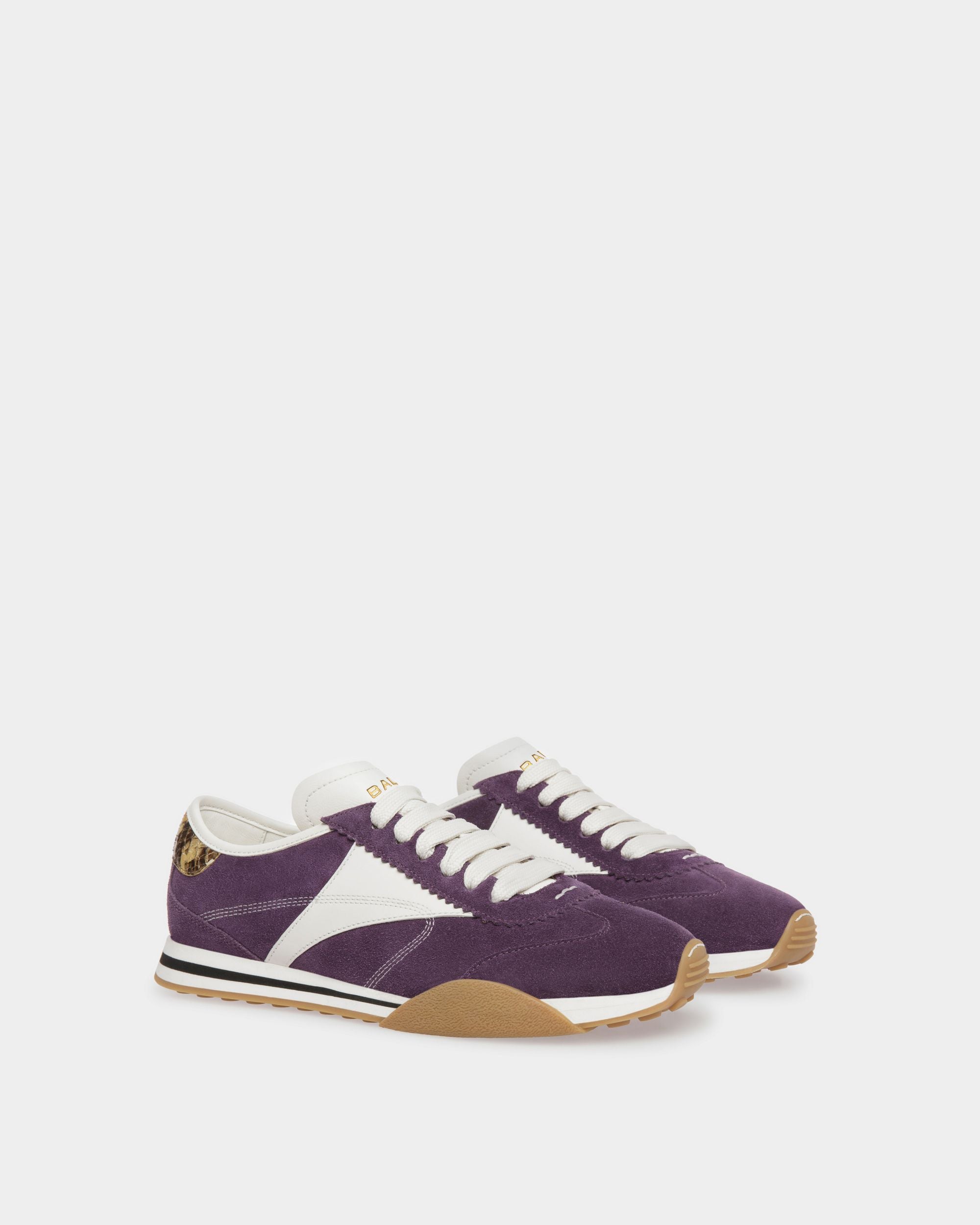Bally Global - Sussex Sneakers In Orchid And White Leather - Púrpura