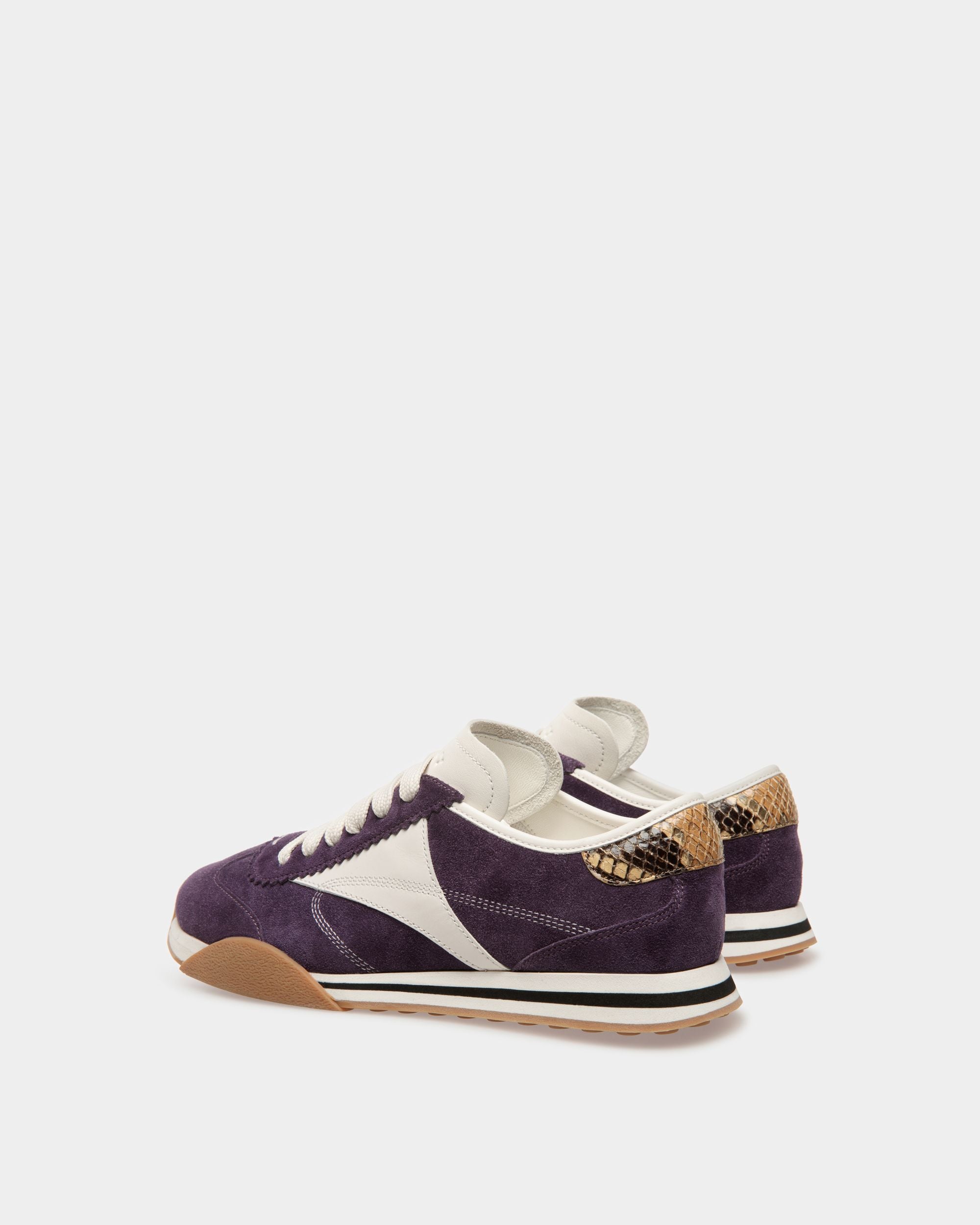 Bally Global - Sussex Sneakers In Orchid And White Leather - Púrpura