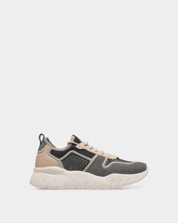 Sneaker in Beige Fabric