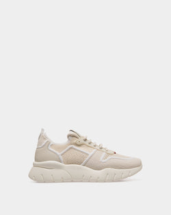 Sneaker In White Fabric