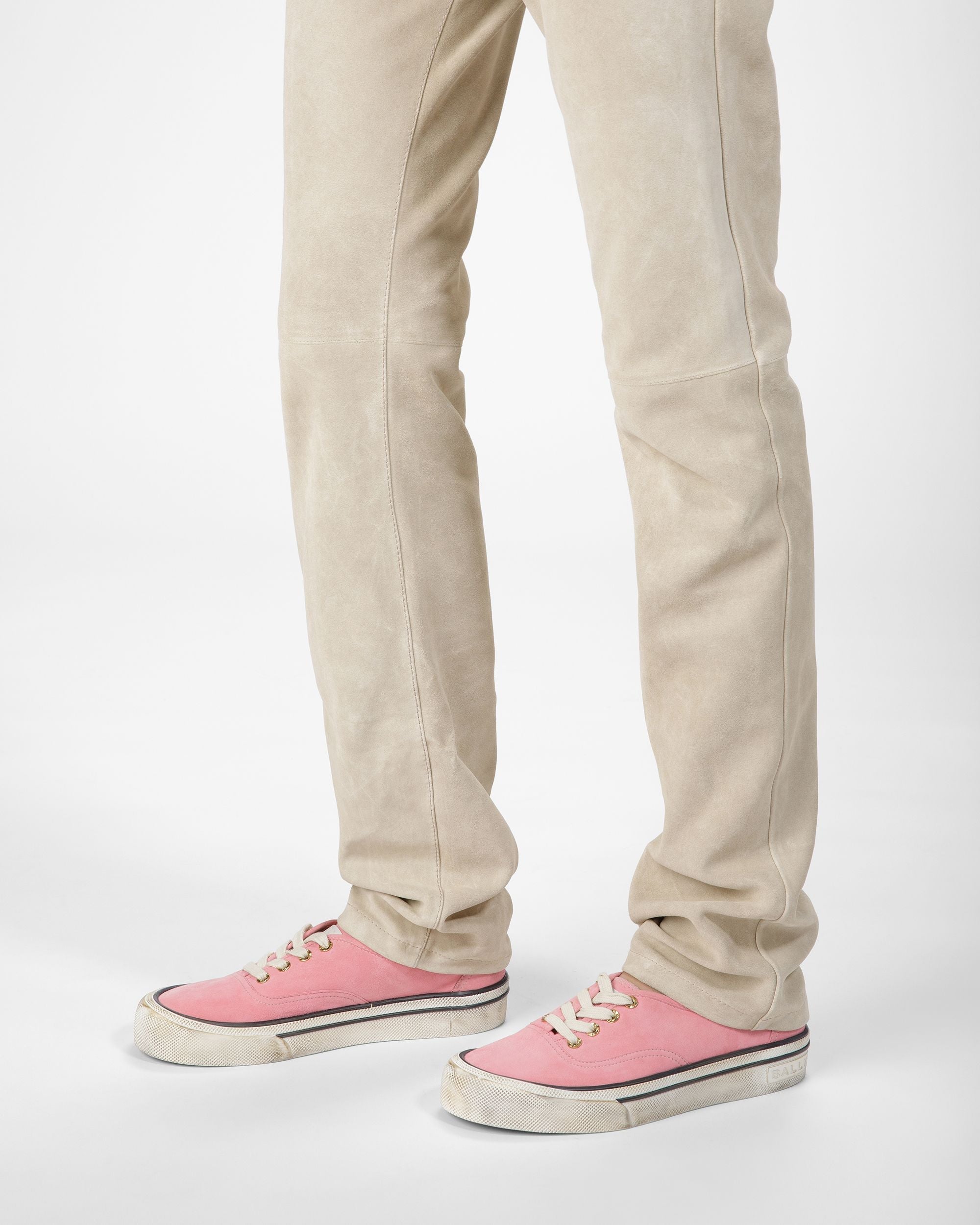 Bally Global - Santa Ana Sneaker In Suede - Pink