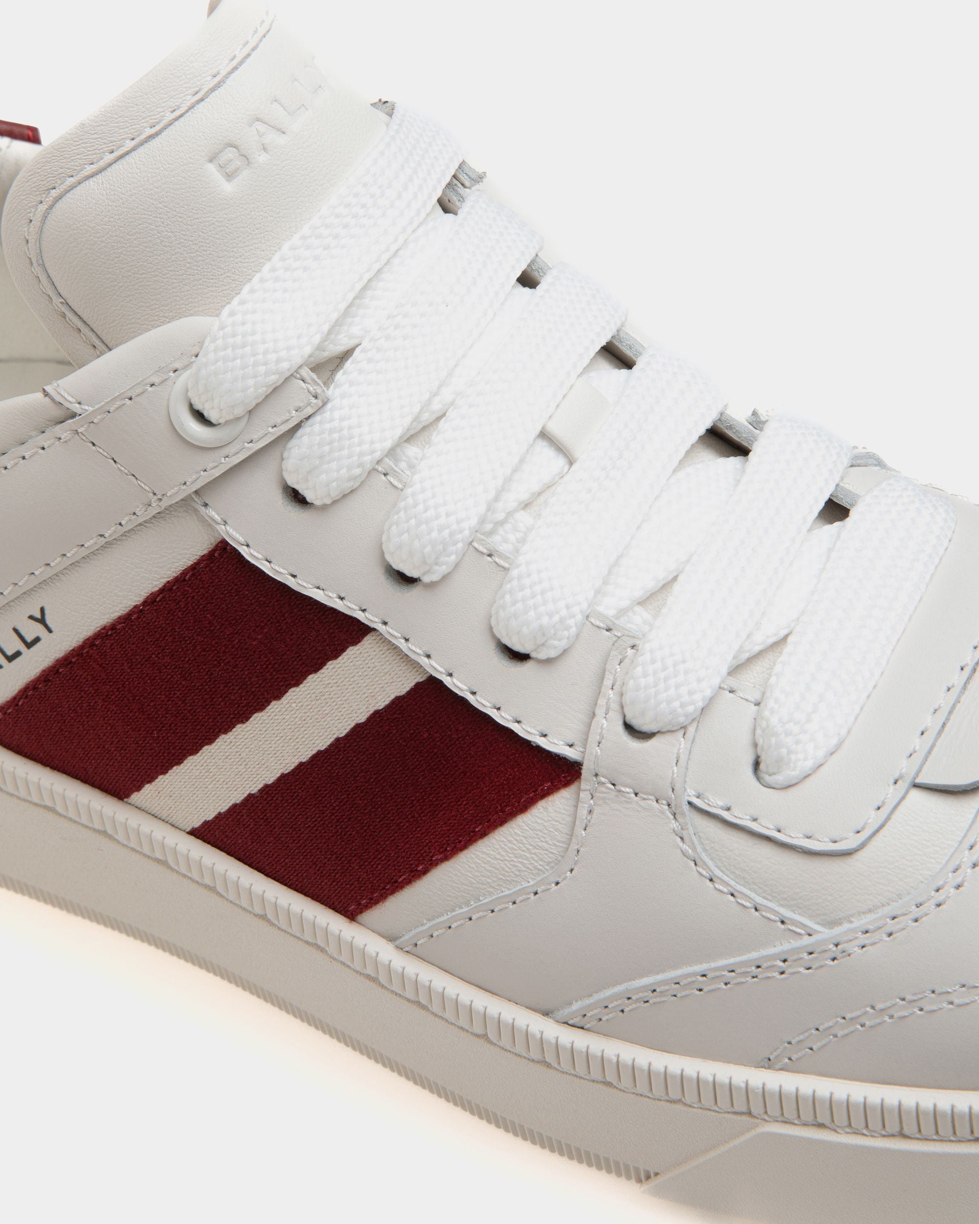 Bally Global - Sneaker Raise En Cuir Blanc - Blanc