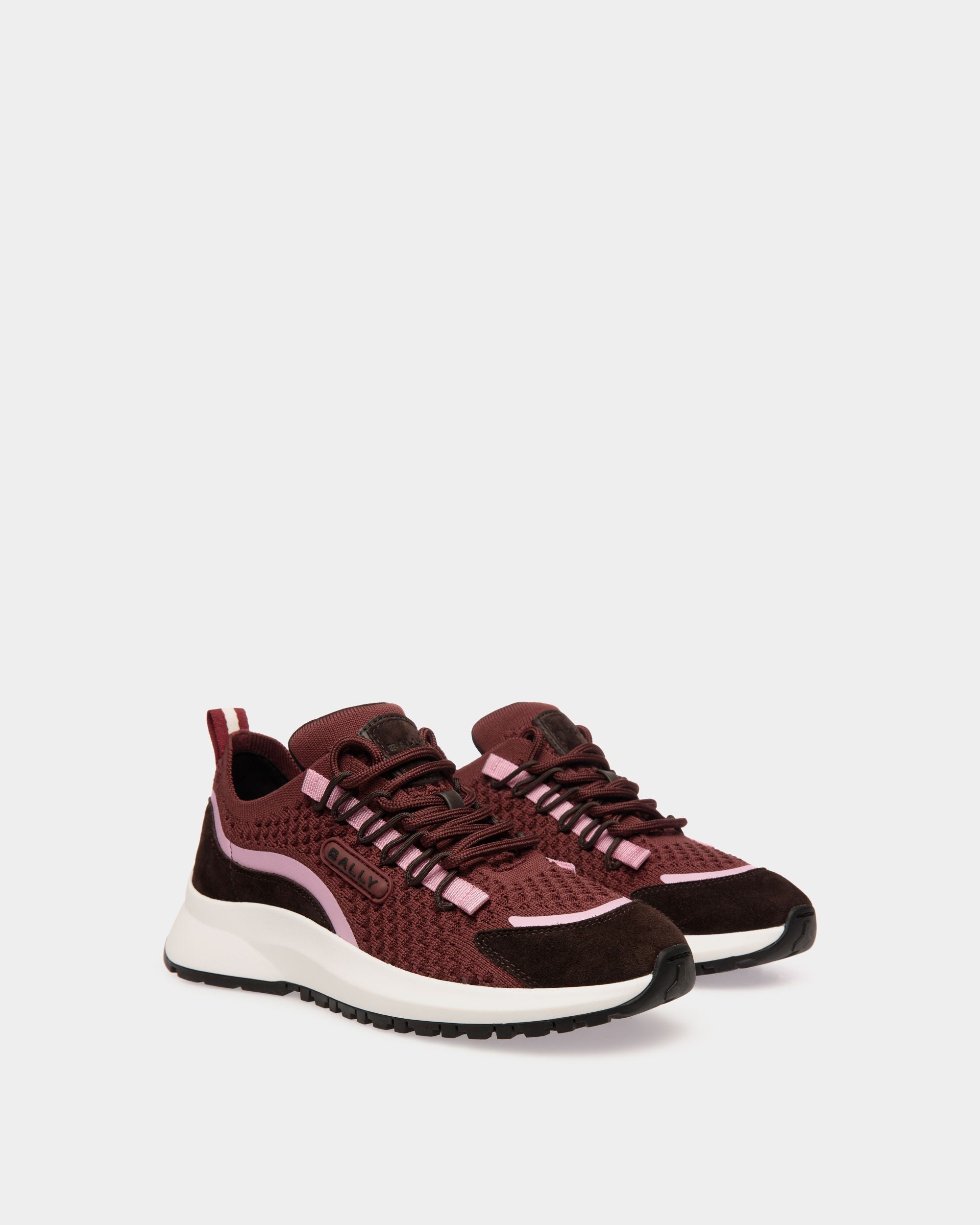 Bally Global - Zapatilla Outline De Punto Andorra - Burdeos