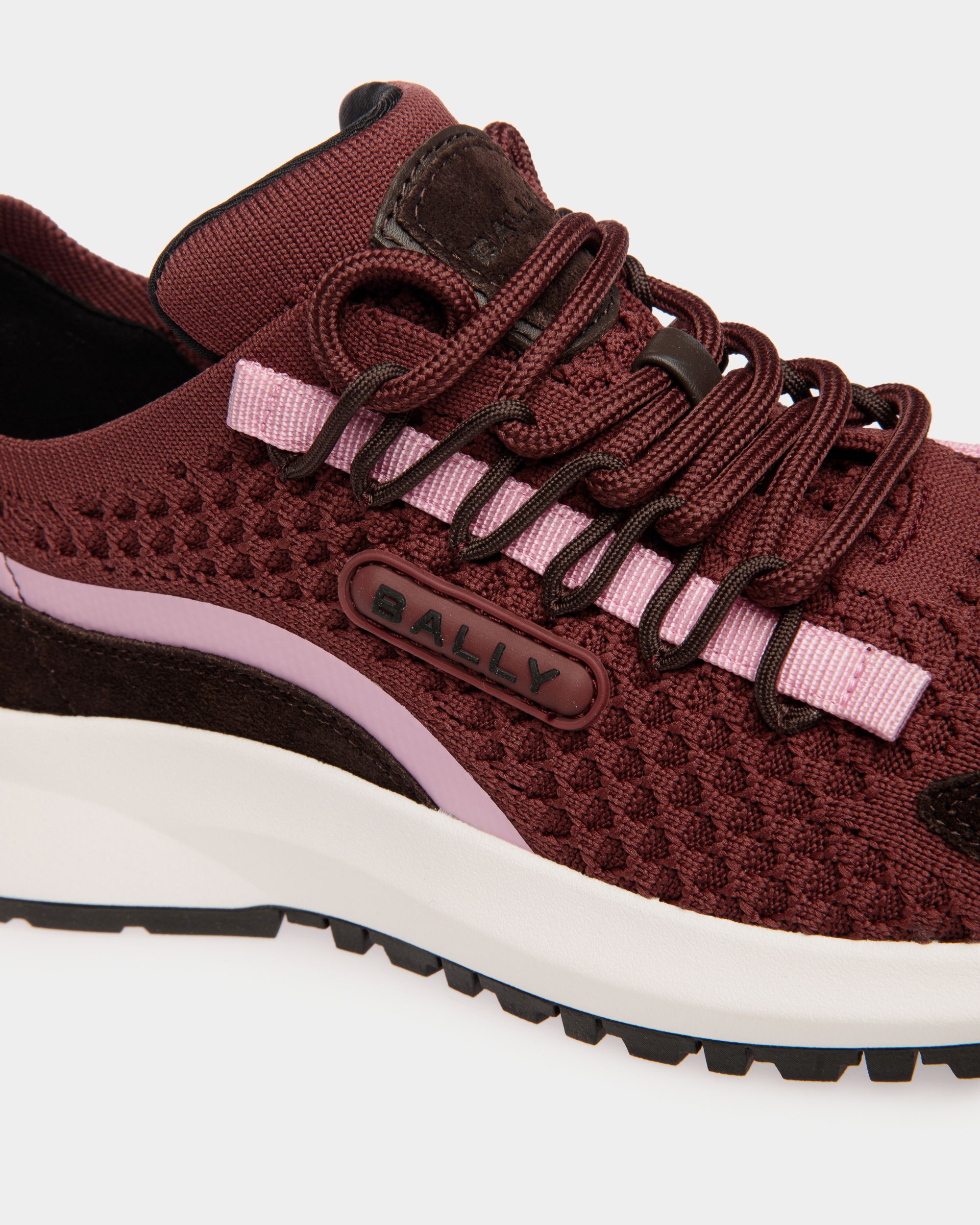 Bally Global - Zapatilla Outline De Punto Andorra - Burdeos