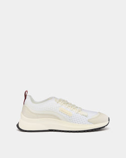 Outline Sneaker in White Fabric