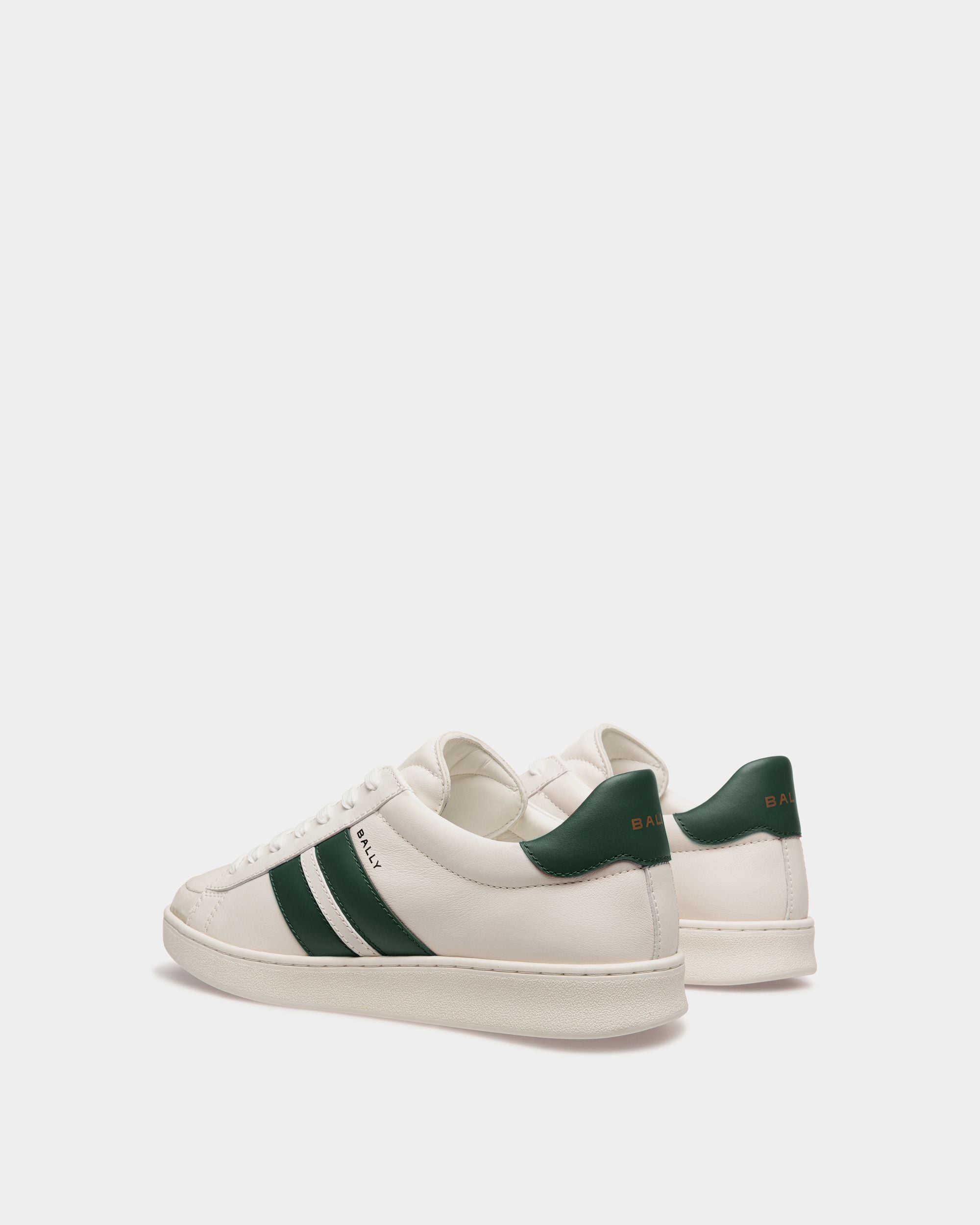Bally Global - Tennis Sneaker In White Leather - White