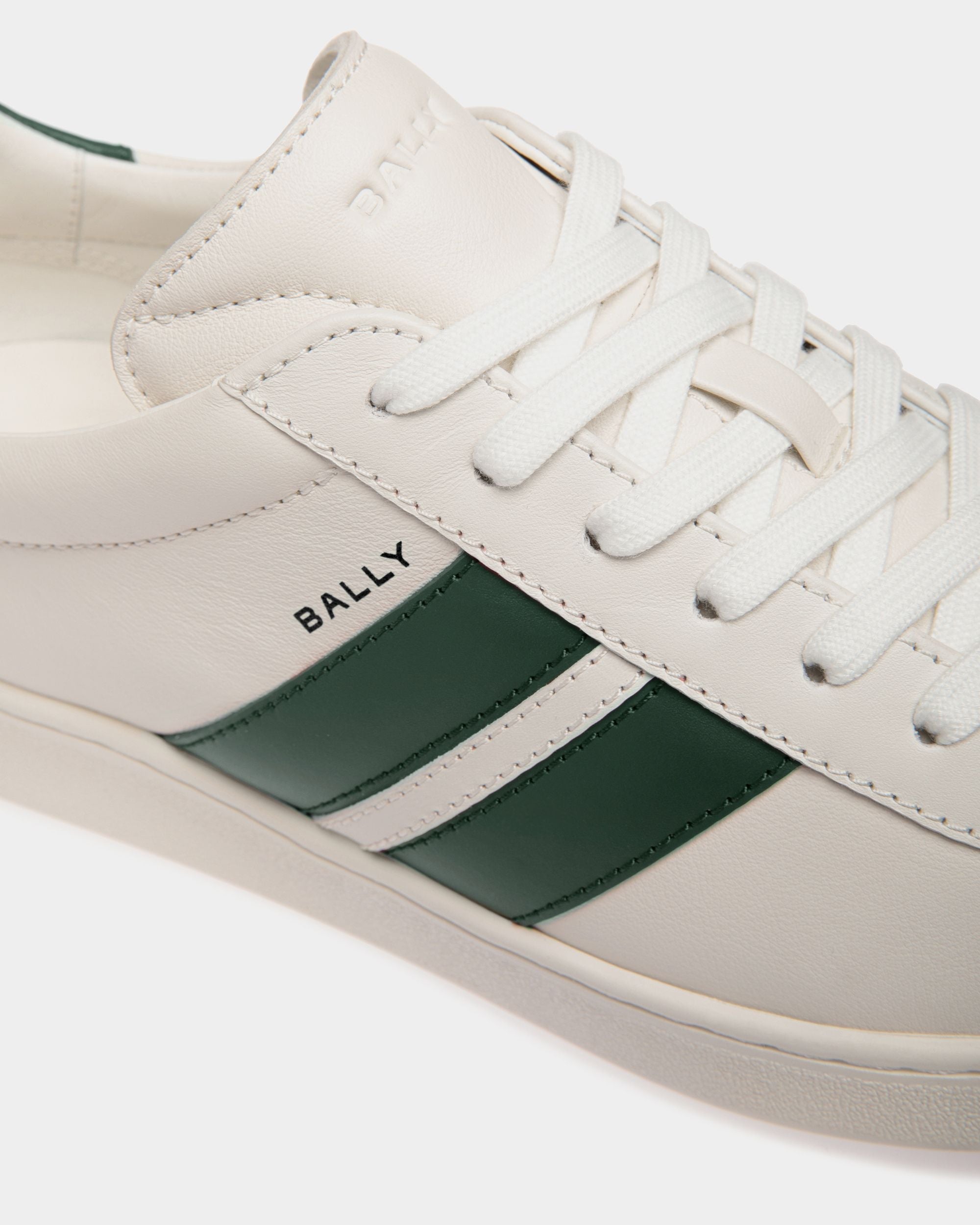 Bally Global - Tennis Sneaker In White Leather - White