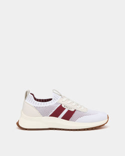 Outline Sneaker in White Fabric