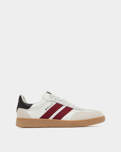 Zapatilla Retro Crest De Piel Blanca