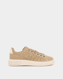 Bally Lift Sneaker in Beige Suede