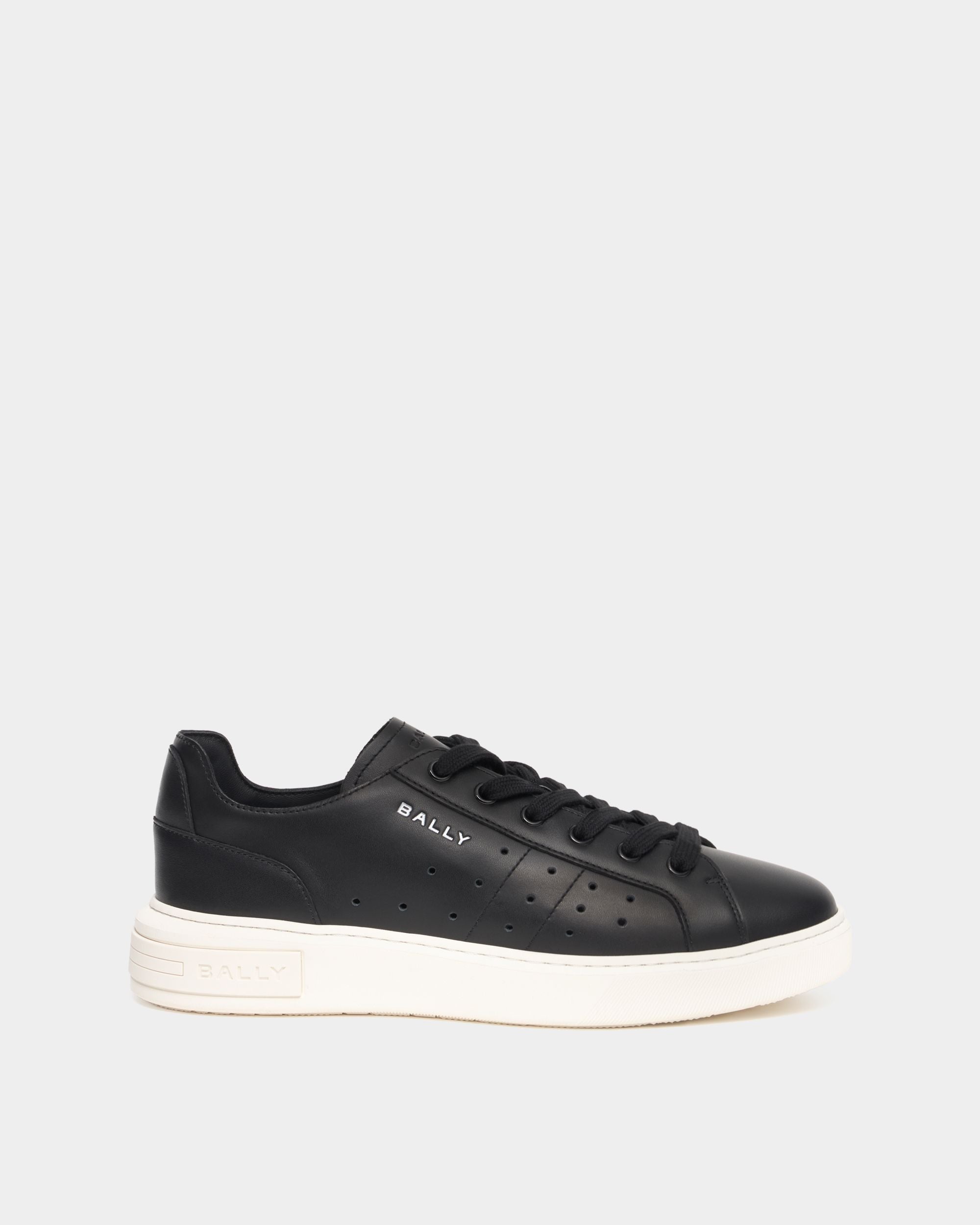 Bally Global - Lift Sneaker in Black Leather - Black