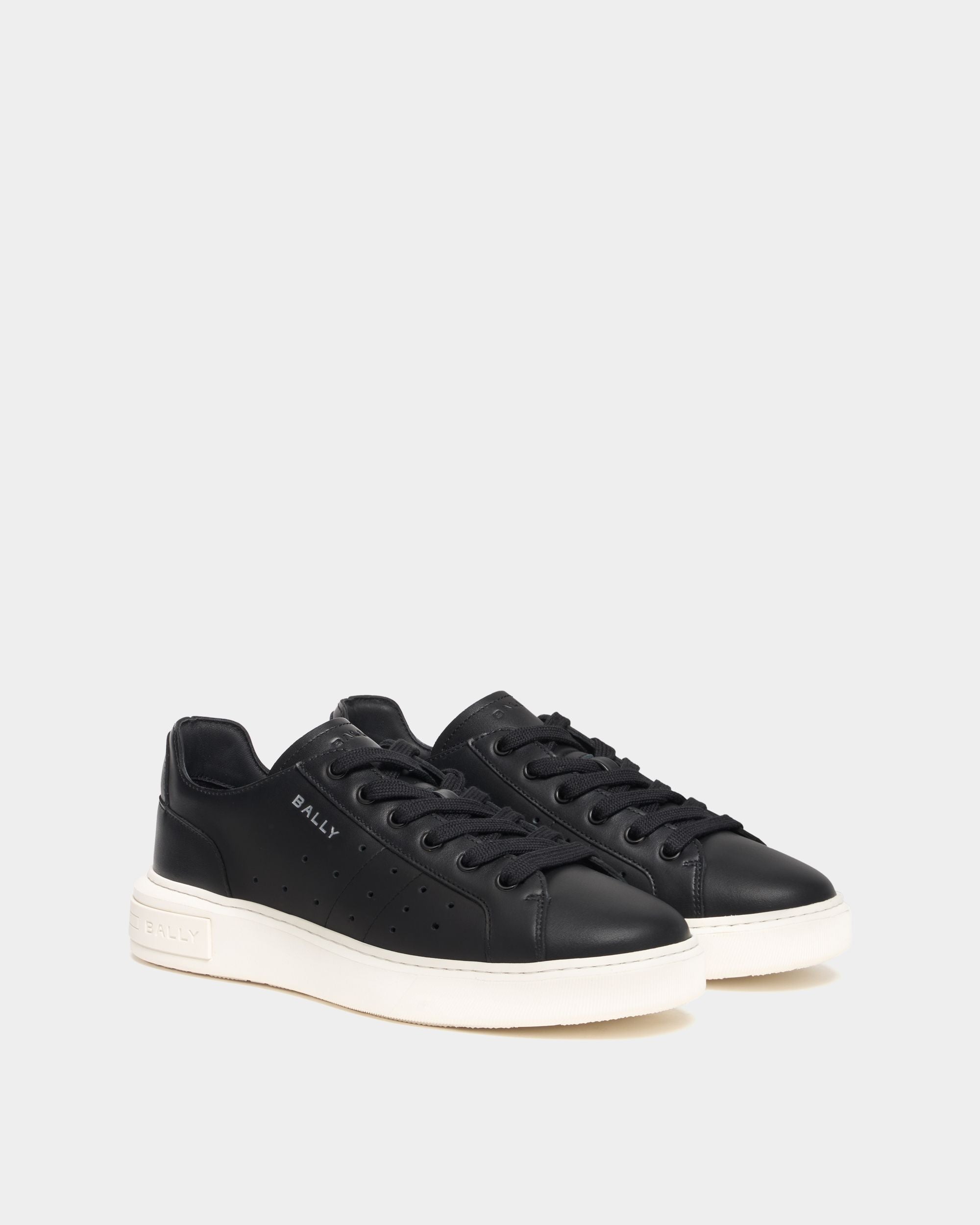 Bally Global - Lift Sneaker in Black Leather - Black