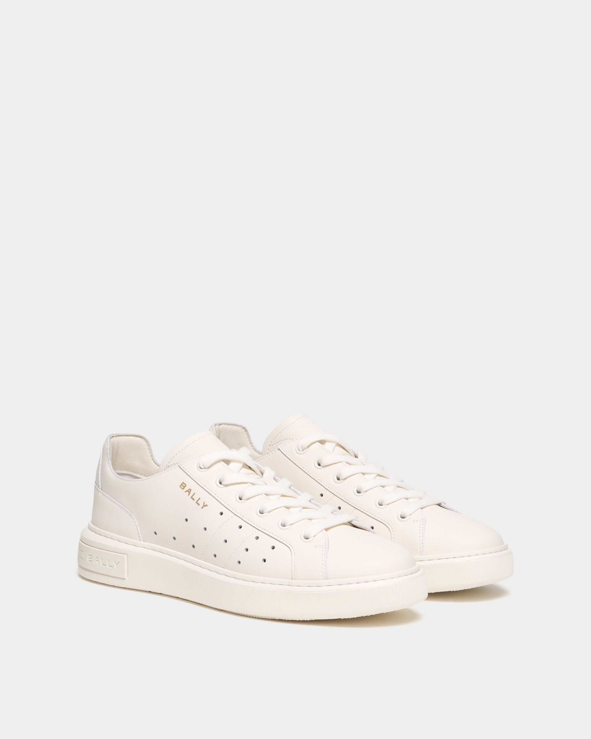 Bally Global - Lift Sneaker in White Leather - White
