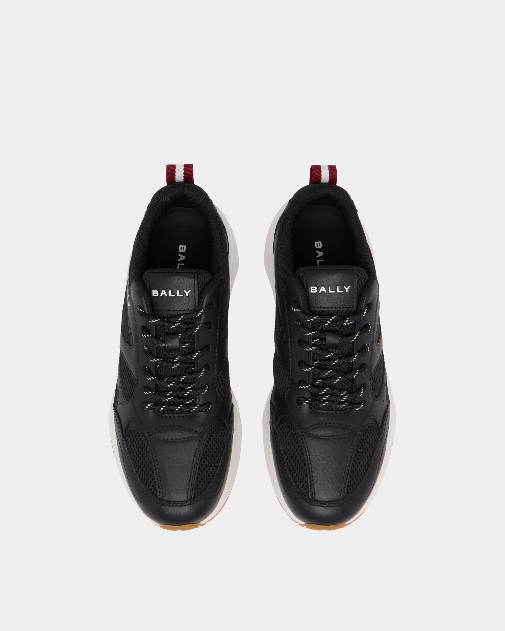 Bally Global - Woge Sneaker in Black Mesh and Leather - Black