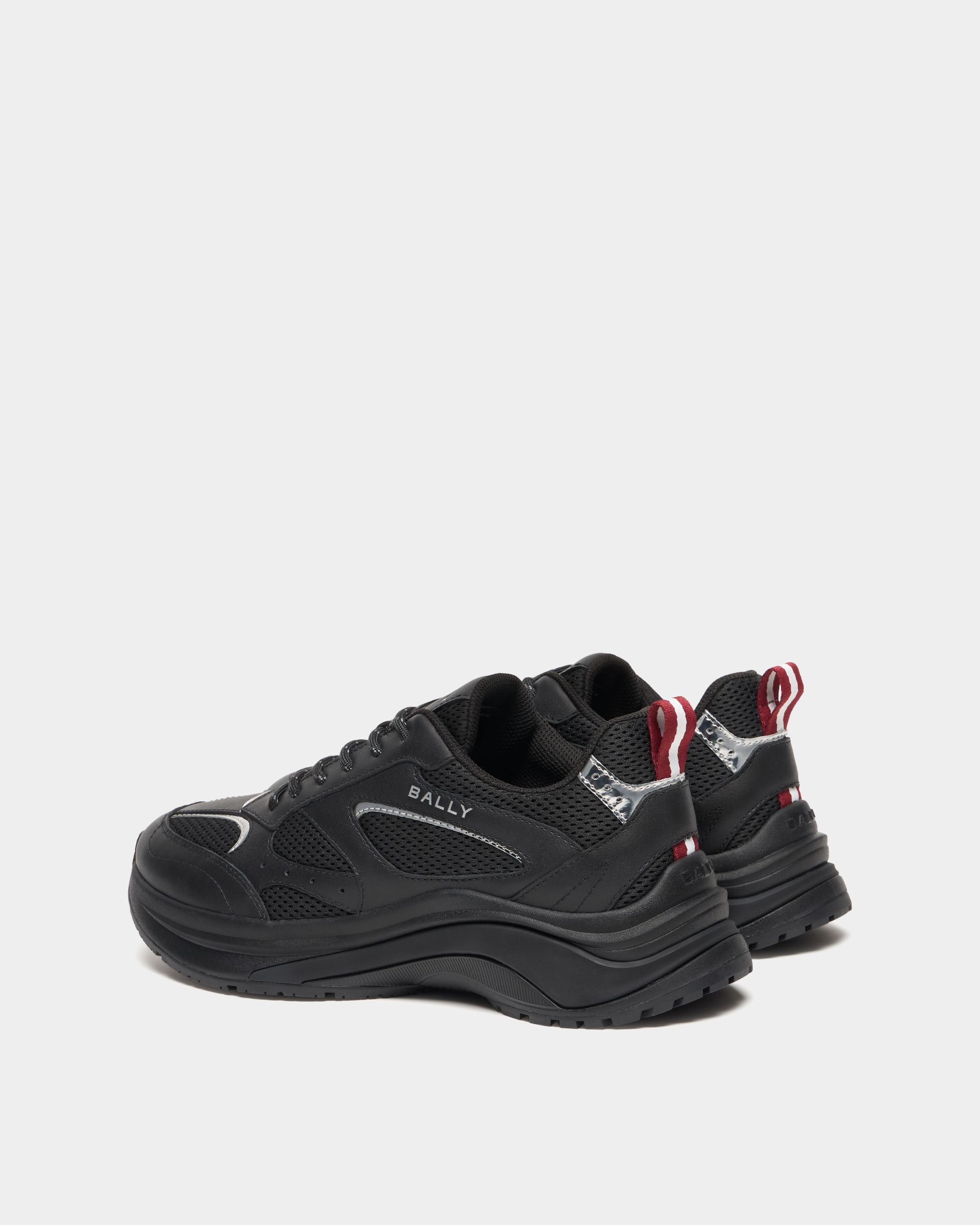 Bally Global - Woge Sneaker in Black and Silver Fabric - Black