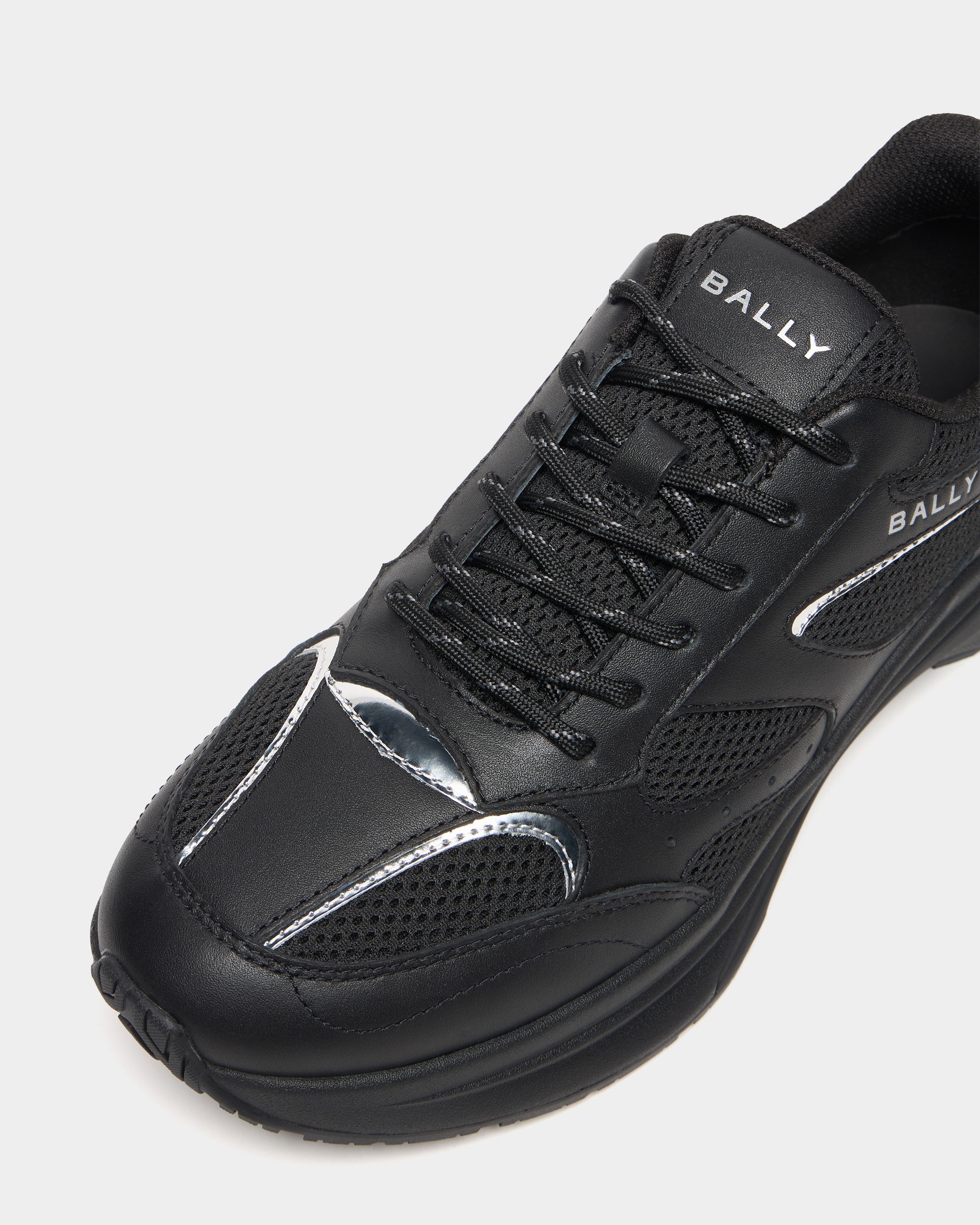 Bally Global - Woge Sneaker in Black and Silver Fabric - Black