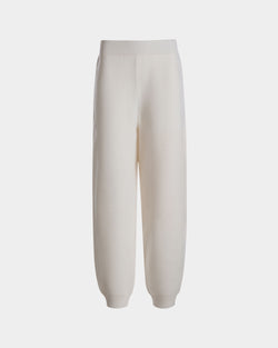 Sweatpants in Beige Wool