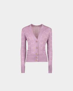 Lilac Cardigan in a Silk Blend