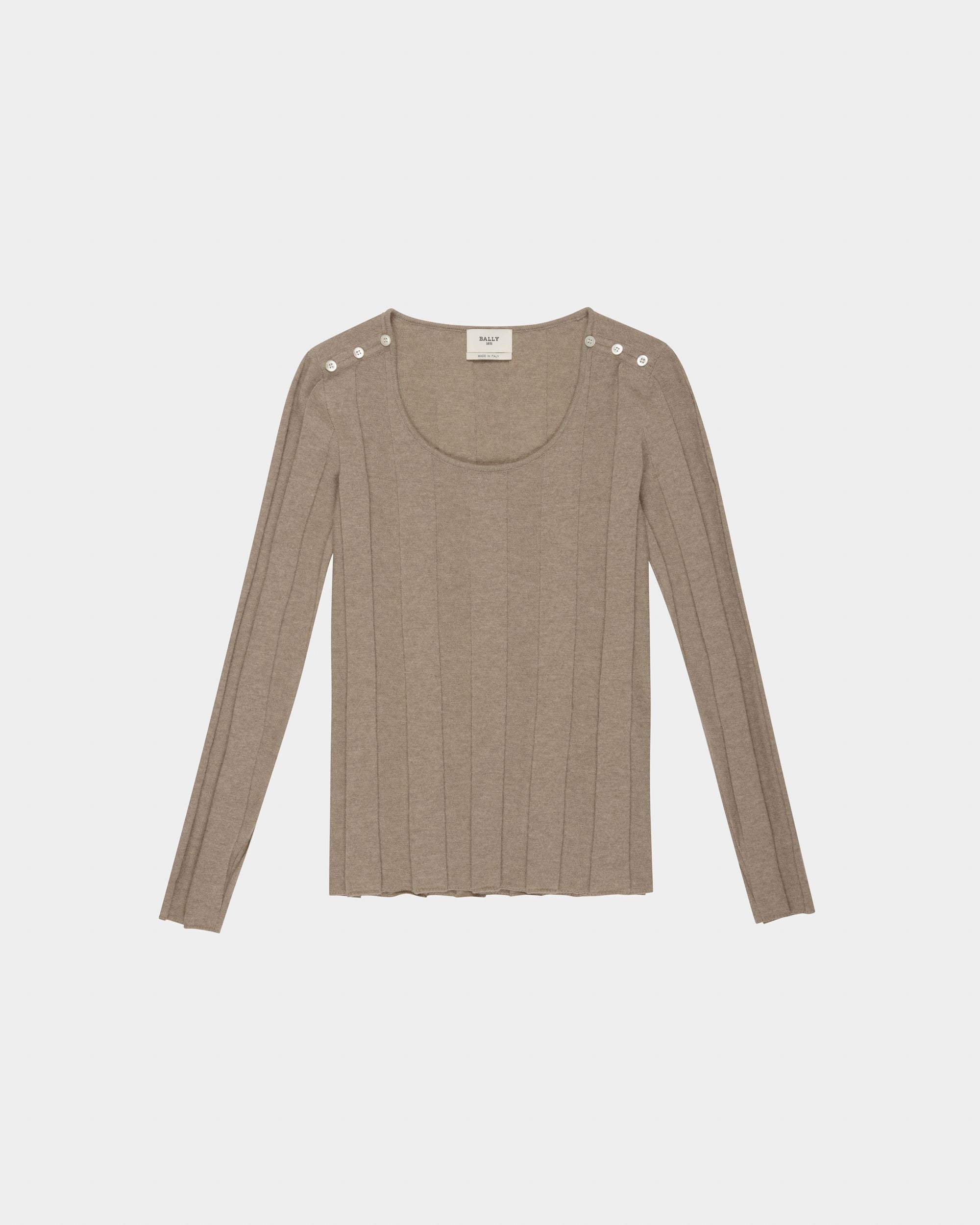 Bally Global - Wool Crewneck In Beige - Beige
