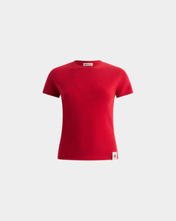Knit Top in Red Cashmere