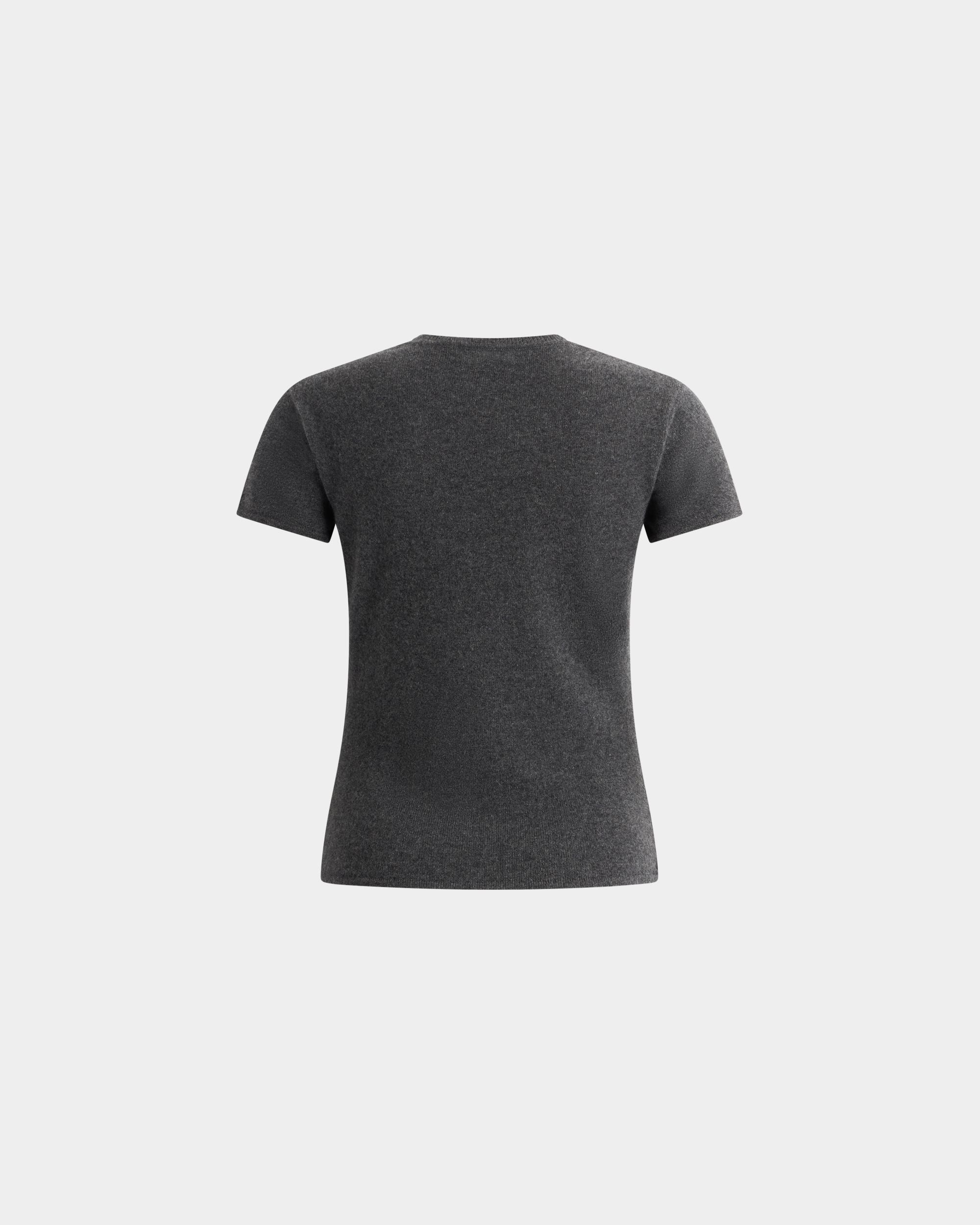 Bally Global - Top En Maille De Cachemire Dark Grey - Gris