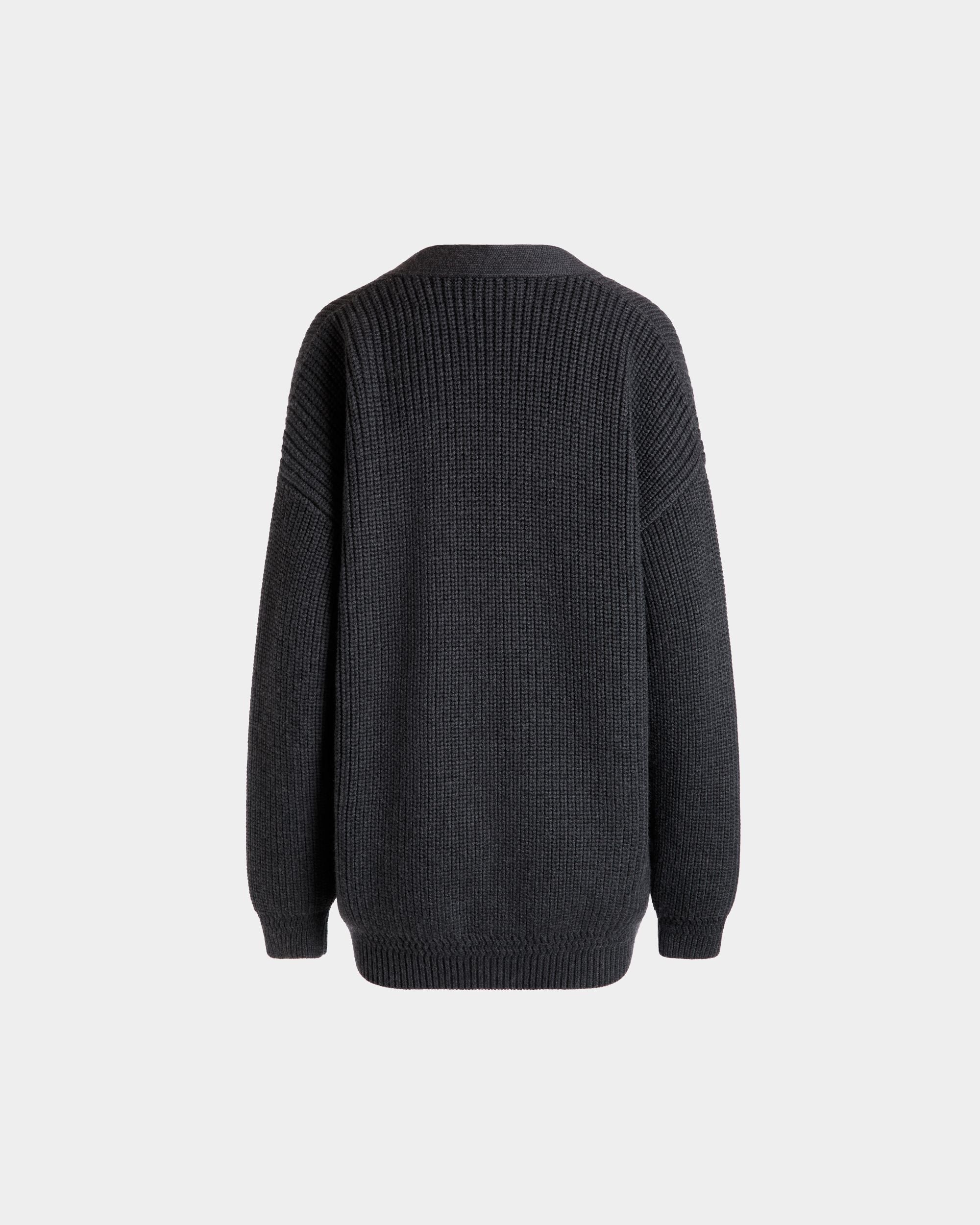 Bally Global - Cárdigan De Lana Gris Oscuro - Gris