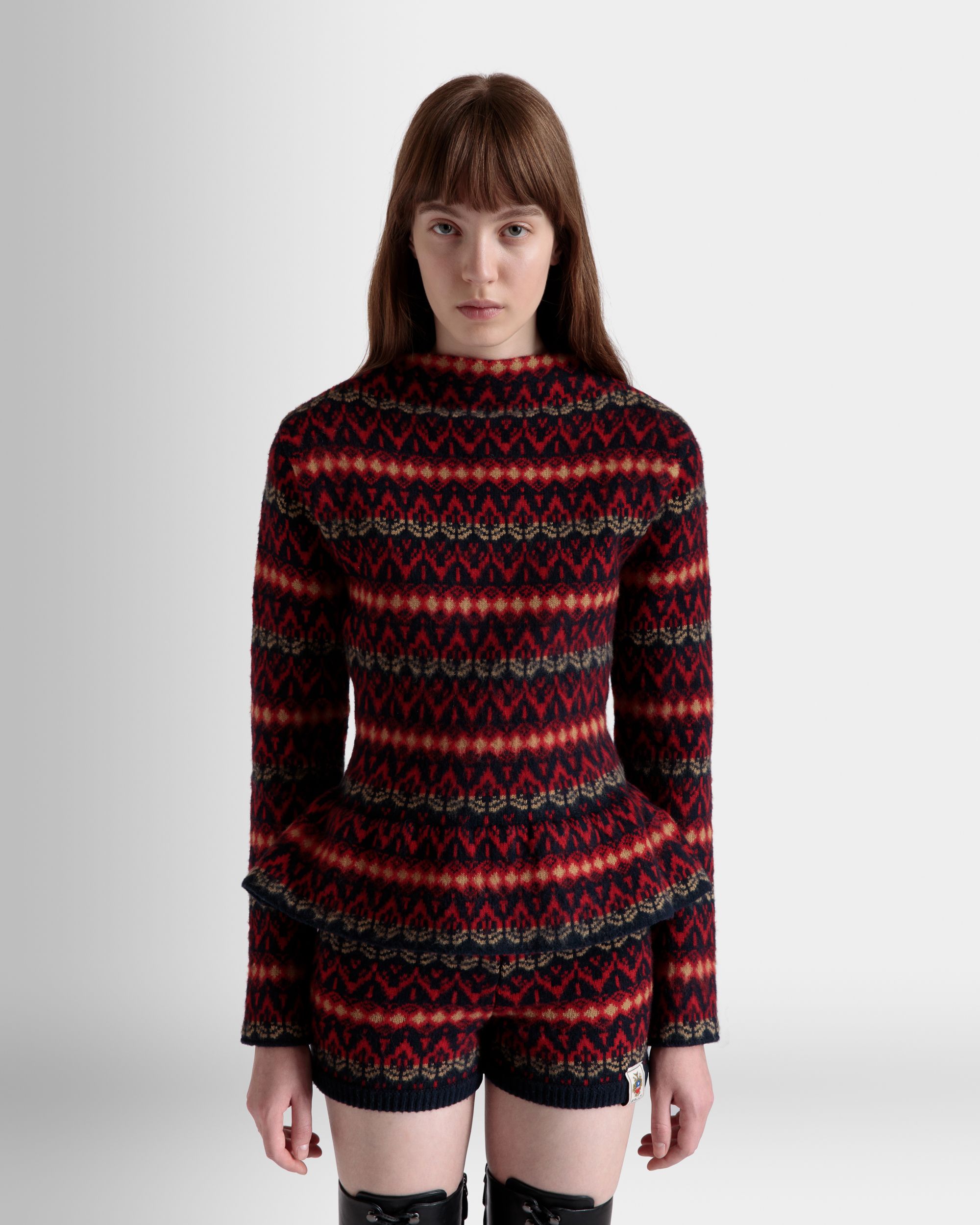 Bally Global - Knit Top In Multicolor Wool - Multicolor